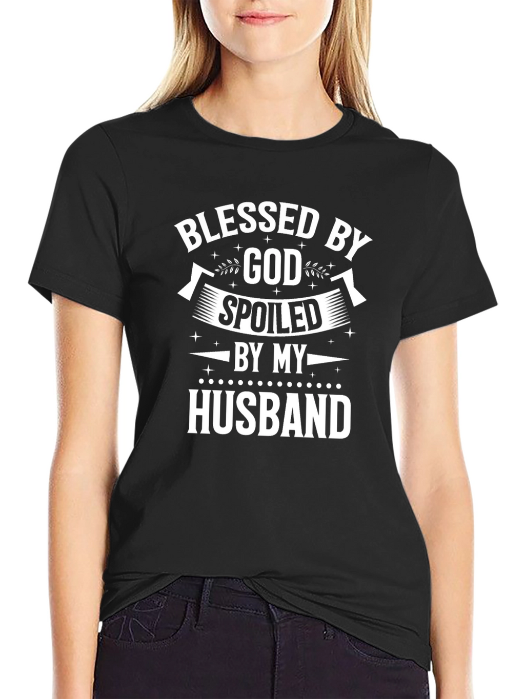 Blessed by God Spoiled by Husband T-Shirt