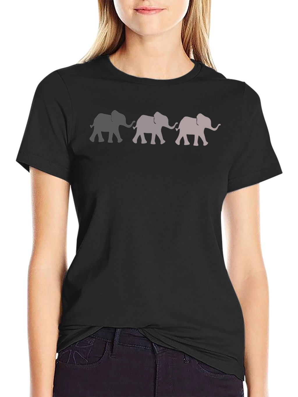 Elephant Parade Graphic Tee - Stylish Mens Black T-Shirt