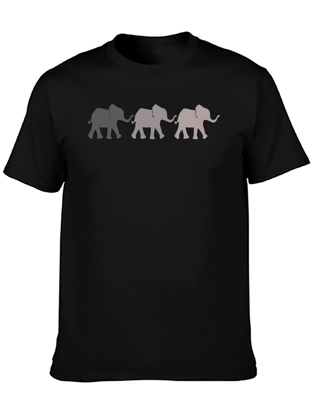 Elephant Parade Graphic Tee - Stylish Mens Black T-Shirt