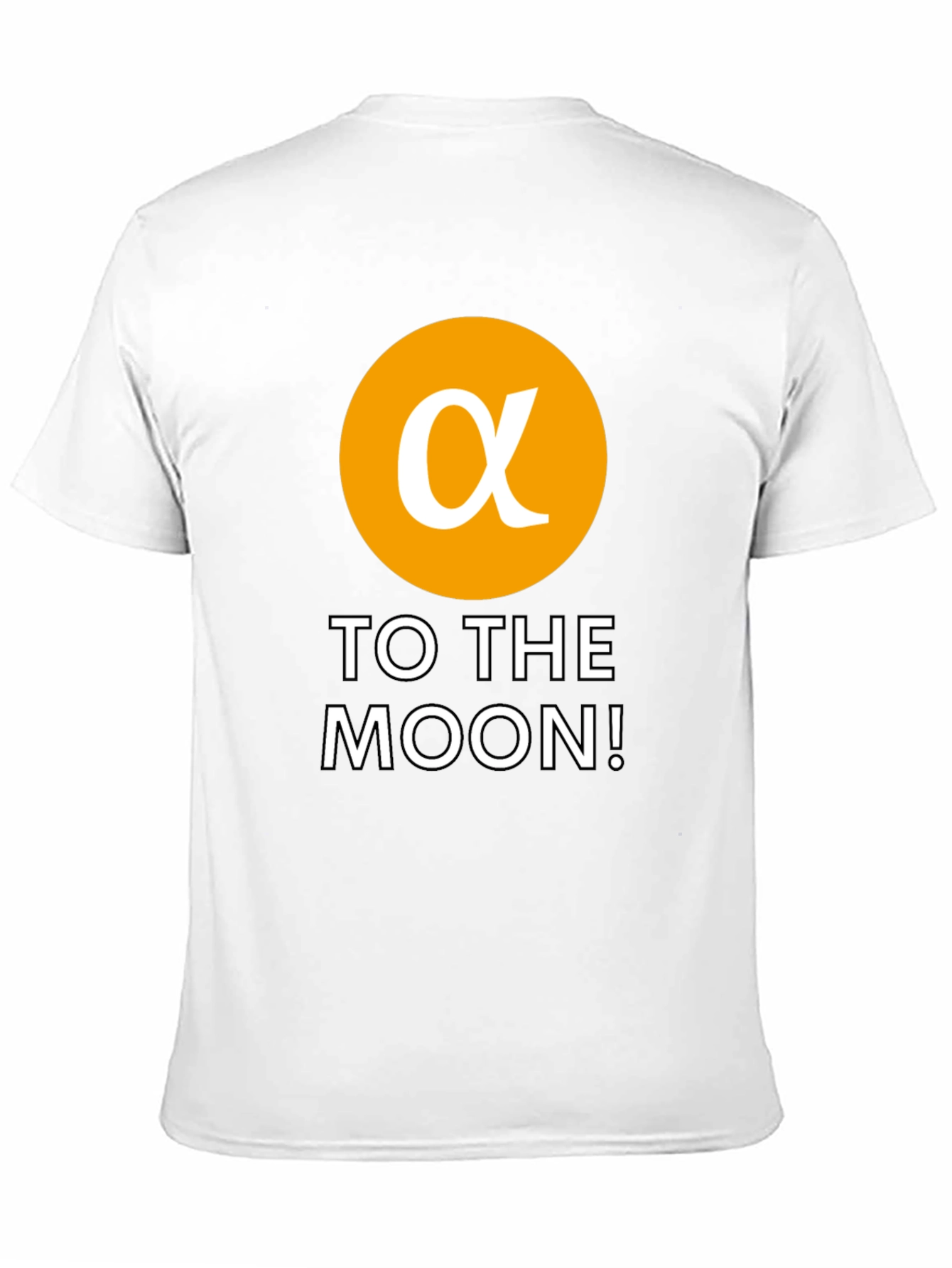 Alpha Crypto To The Moon Black T-Shirt