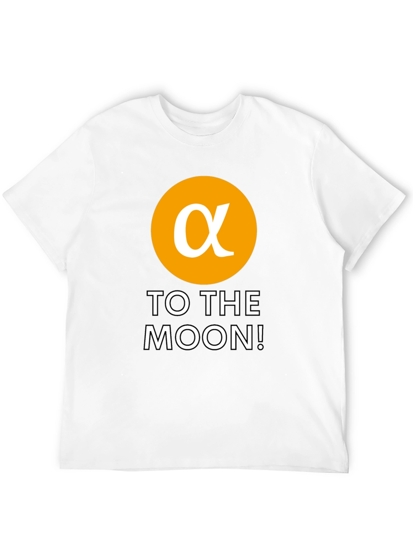 Alpha Crypto To The Moon Black T-Shirt