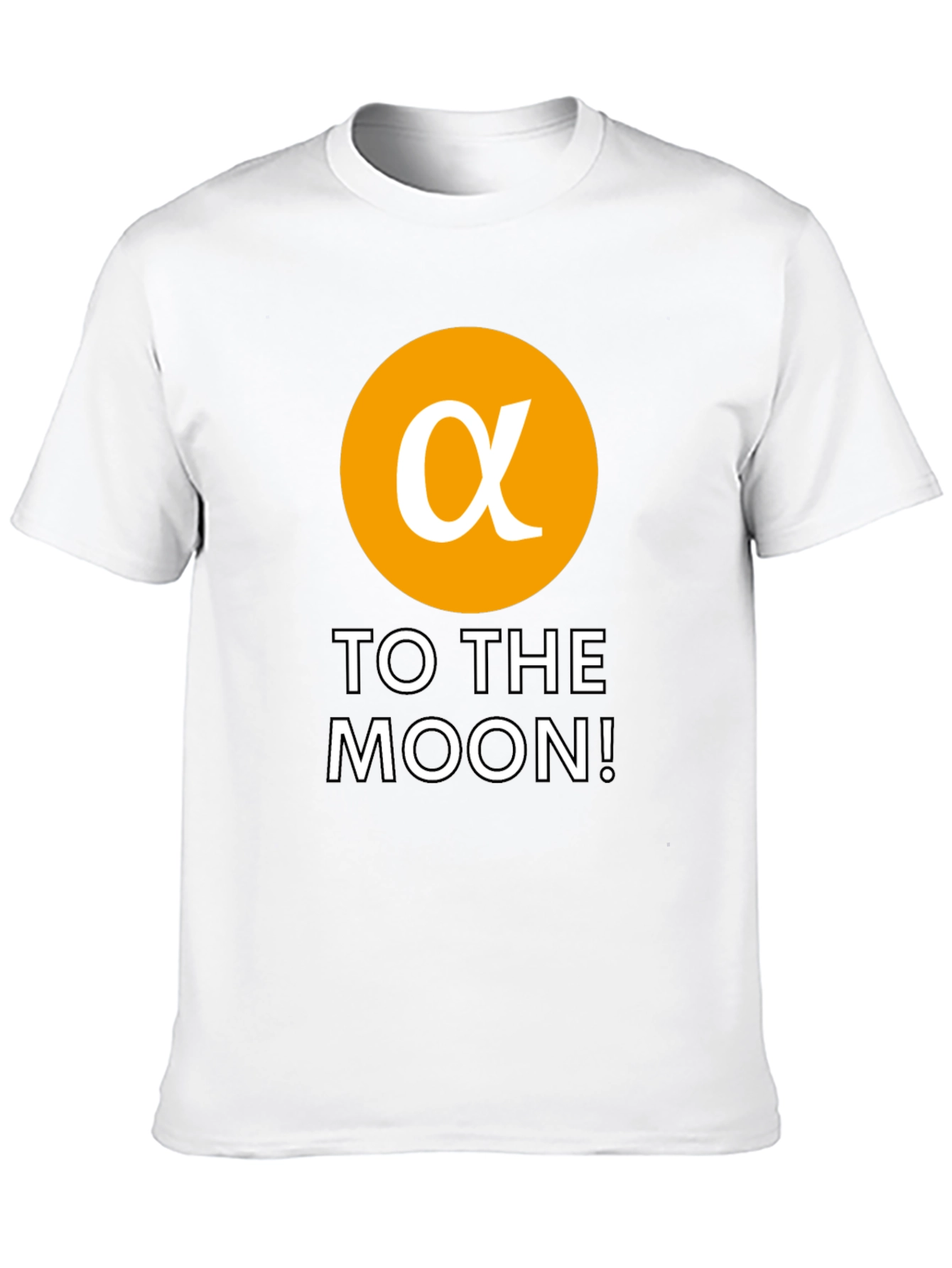 Alpha Crypto To The Moon Black T-Shirt