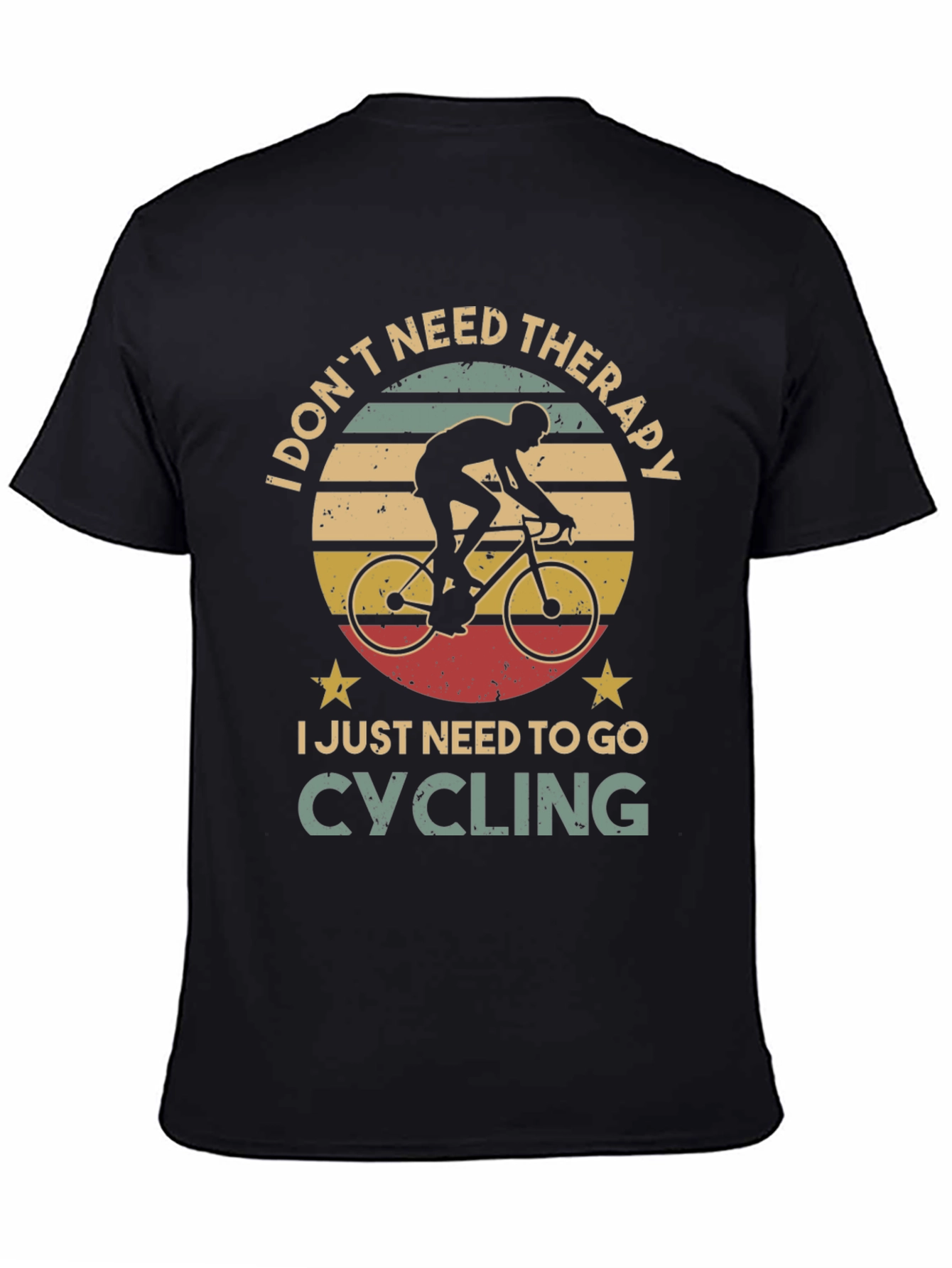 Cycling Therapy T-Shirt: Ride Your Worries Away!