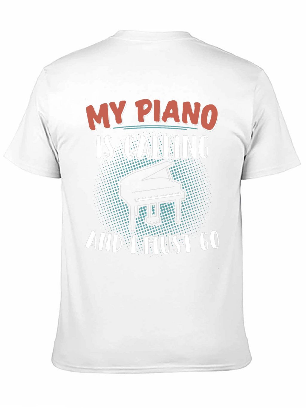 My Piano Is Calling Black T-Shirt