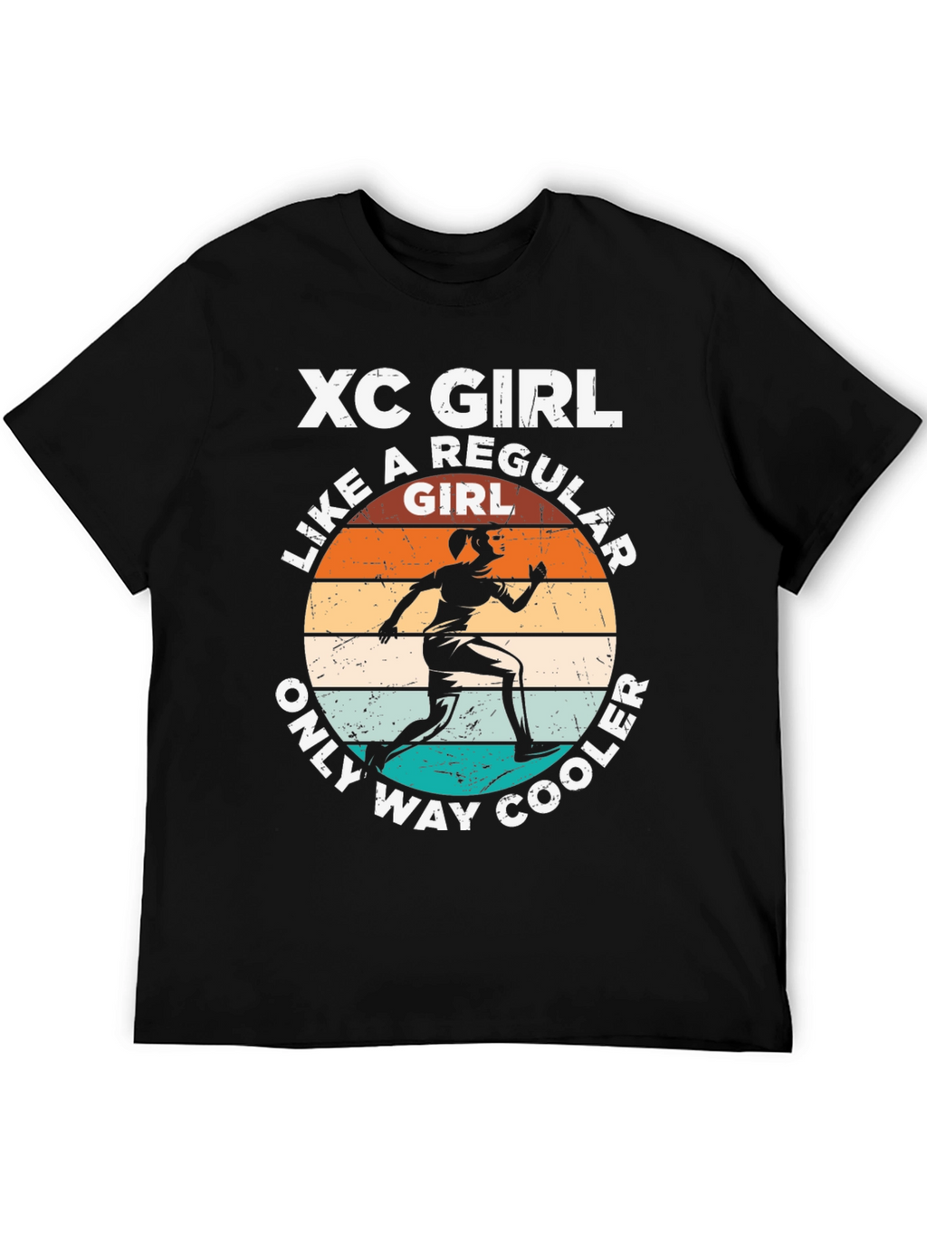 XC Girl Running T-Shirt - Cool Runner Gift