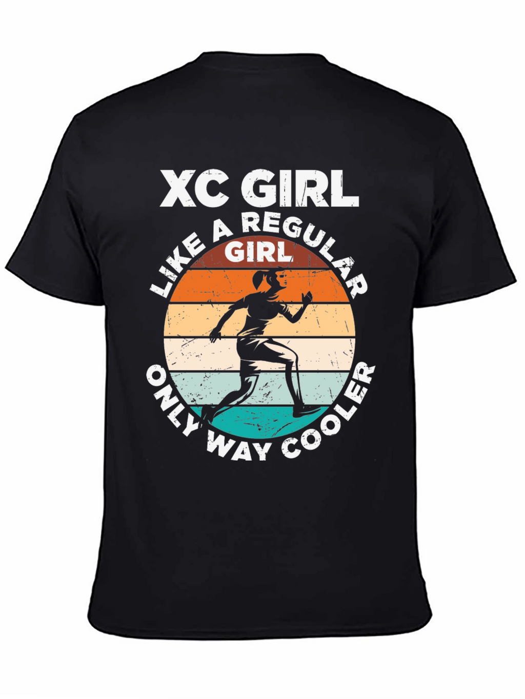 XC Girl Running T-Shirt - Cool Runner Gift