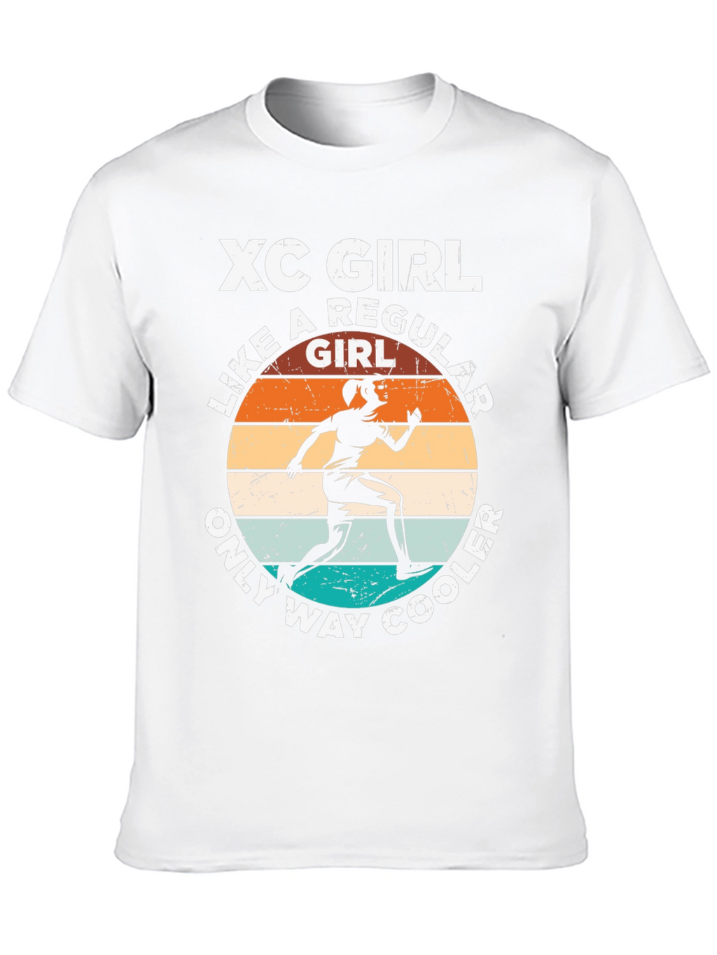 XC Girl Running T-Shirt - Cool Runner Gift