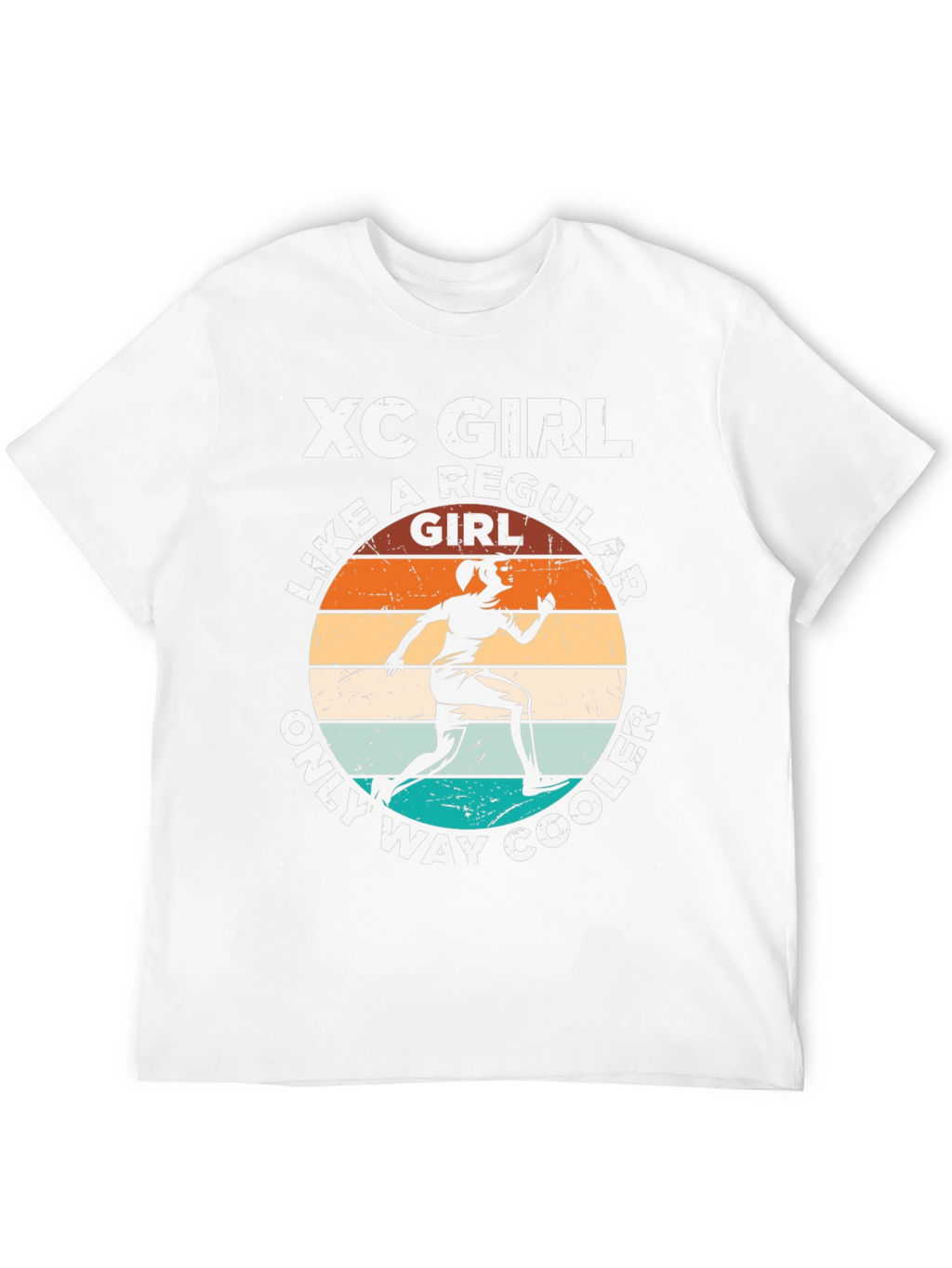 XC Girl Running T-Shirt - Cool Runner Gift