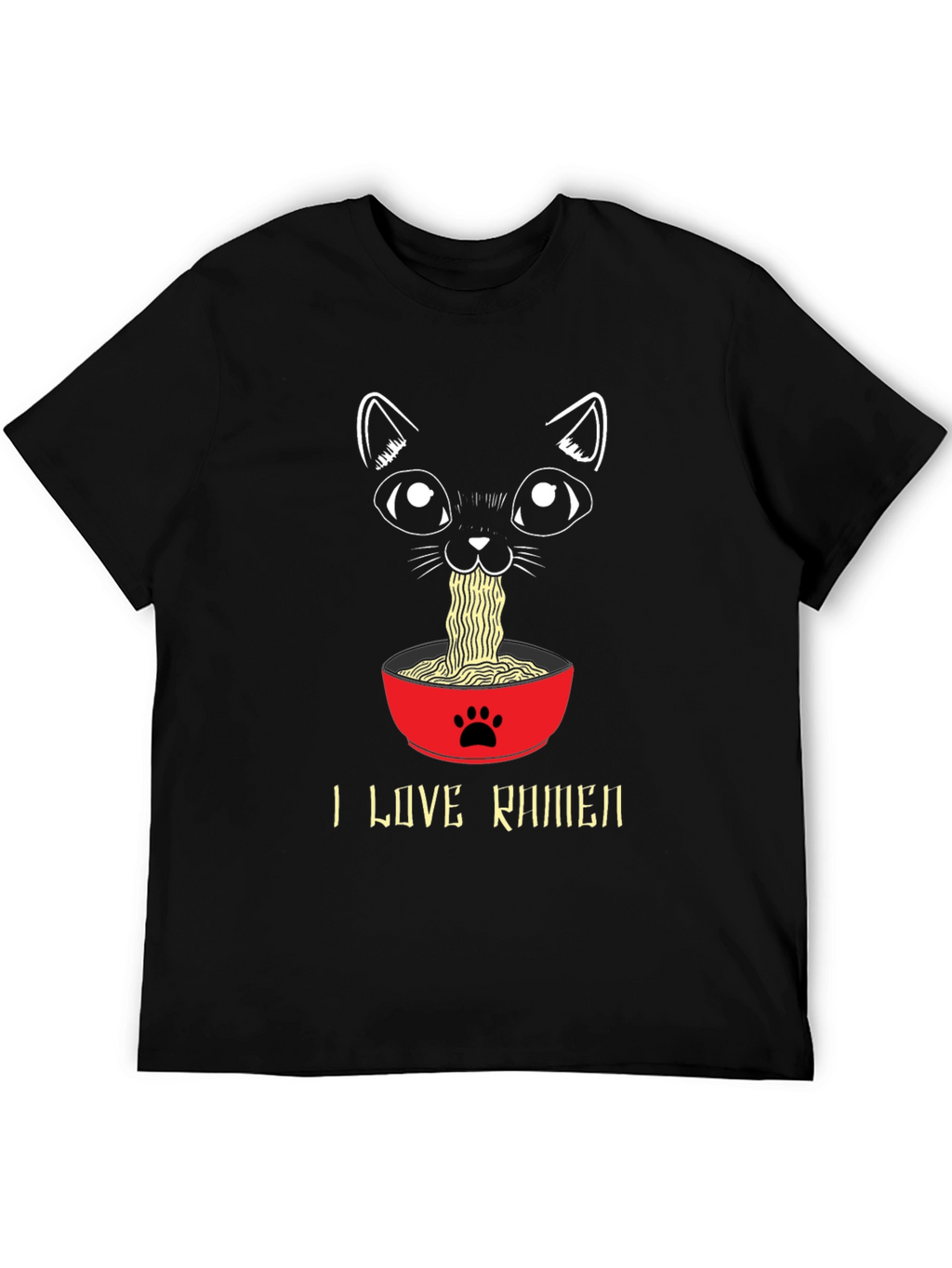 I Love Ramen Cat T-Shirt