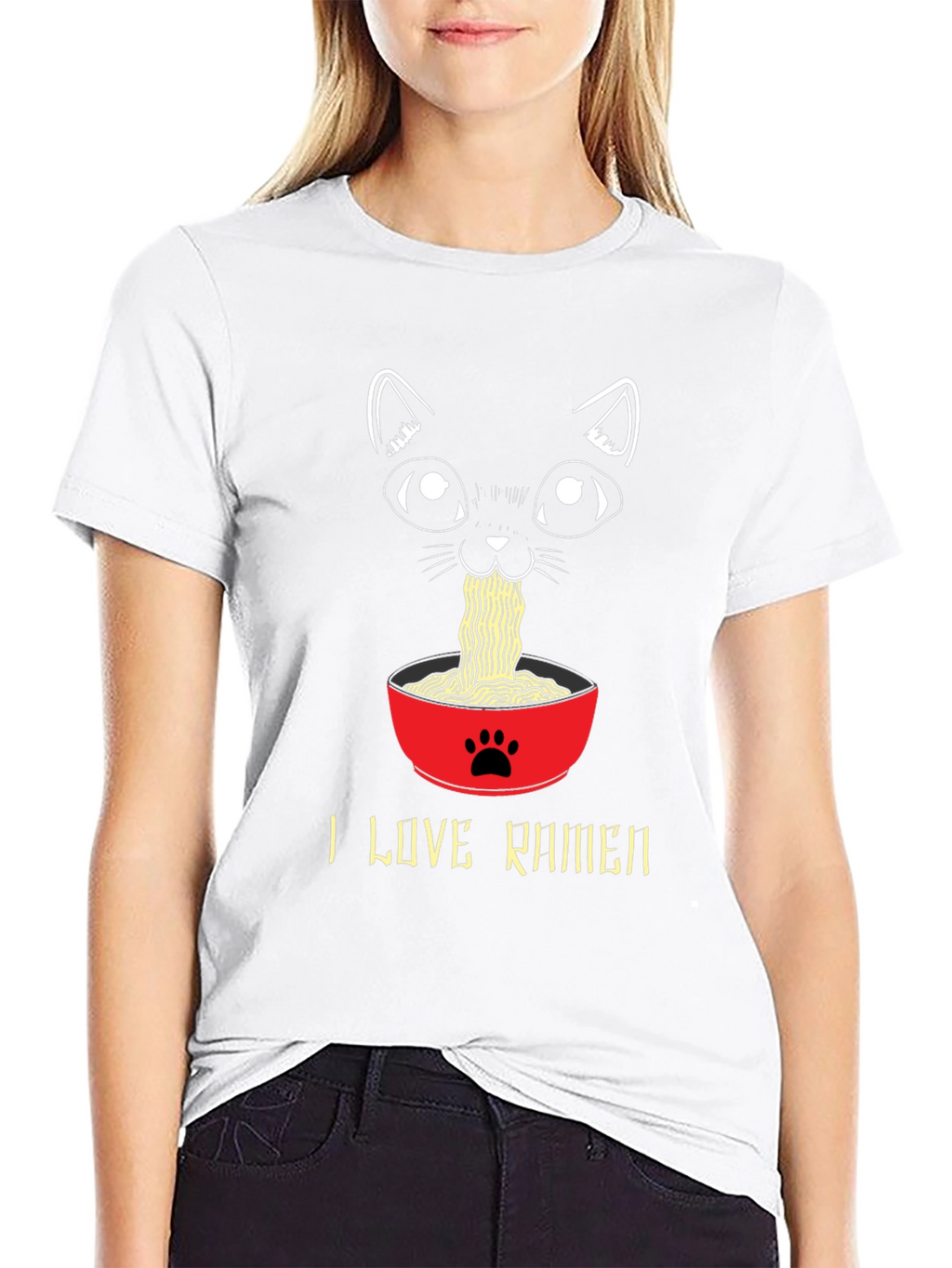 I Love Ramen Cat T-Shirt
