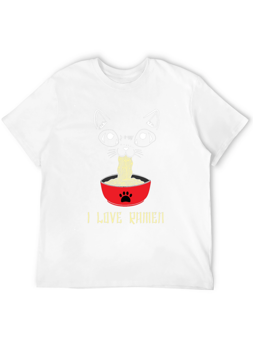 I Love Ramen Cat T-Shirt