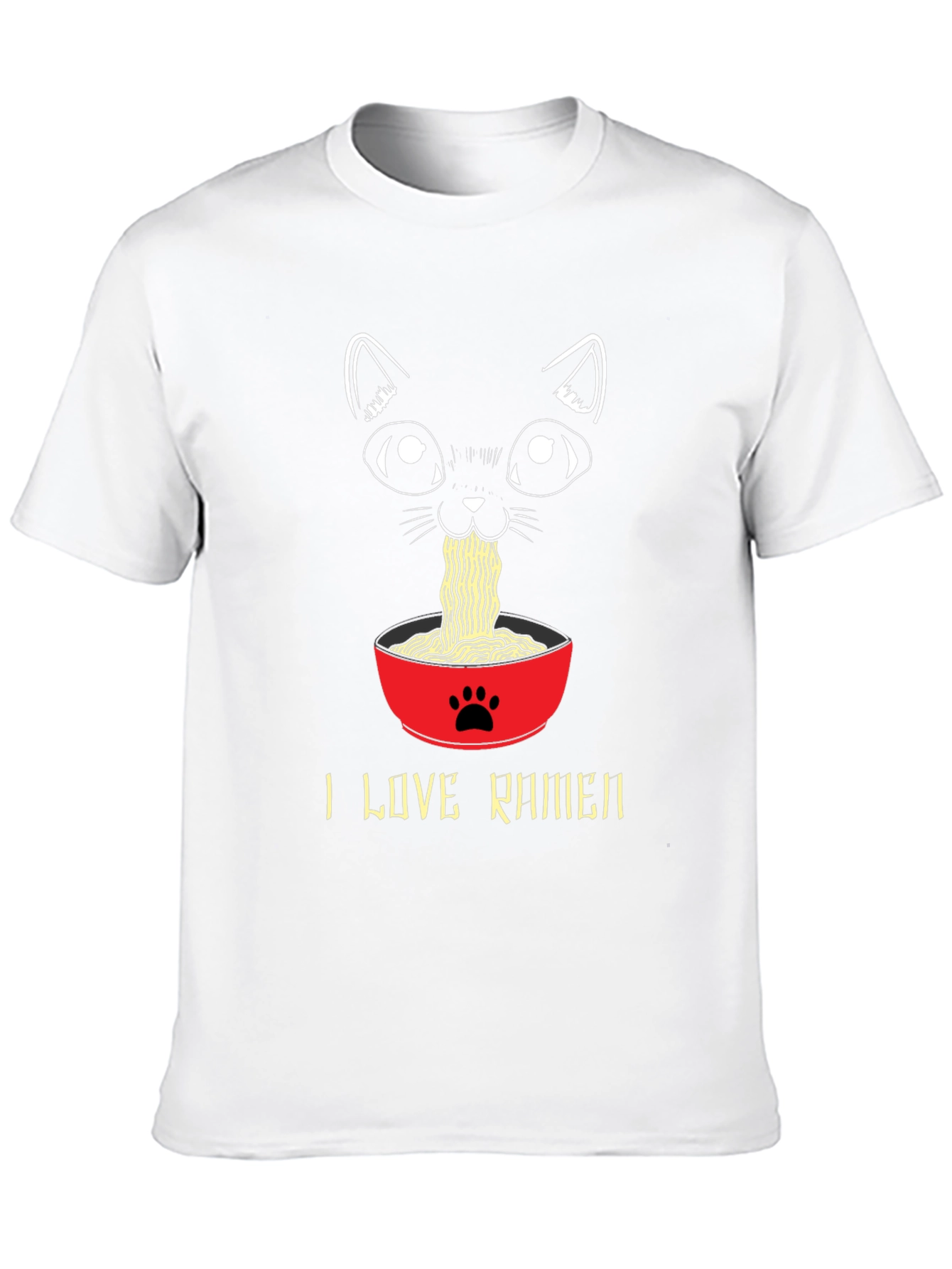 I Love Ramen Cat T-Shirt