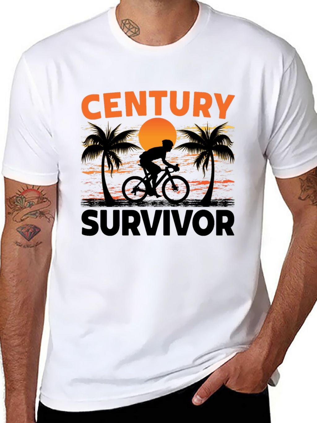 Century Survivor Biker T-Shirt
