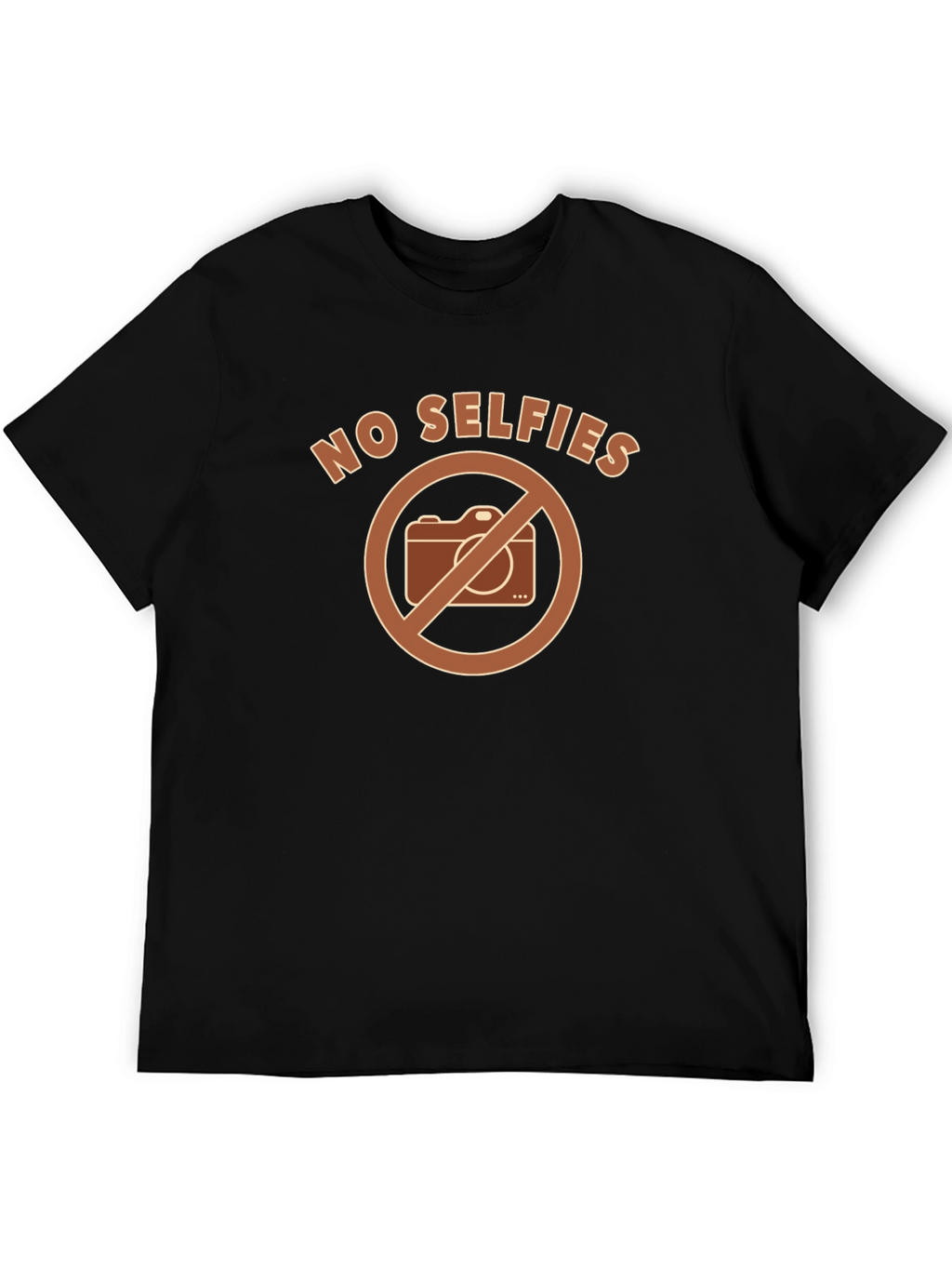 No Selfies Graphic T-Shirt - Funny Novelty Tee