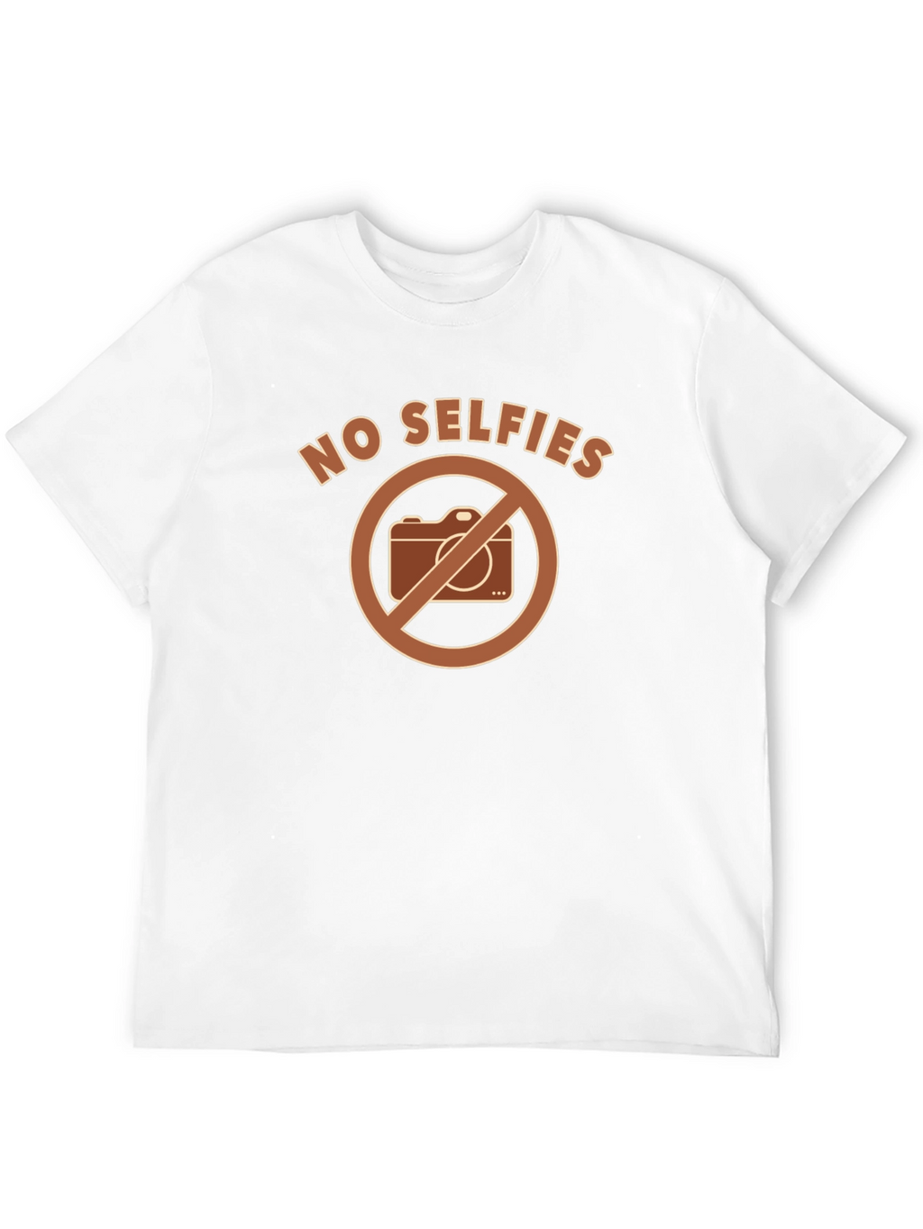 No Selfies Graphic T-Shirt - Funny Novelty Tee