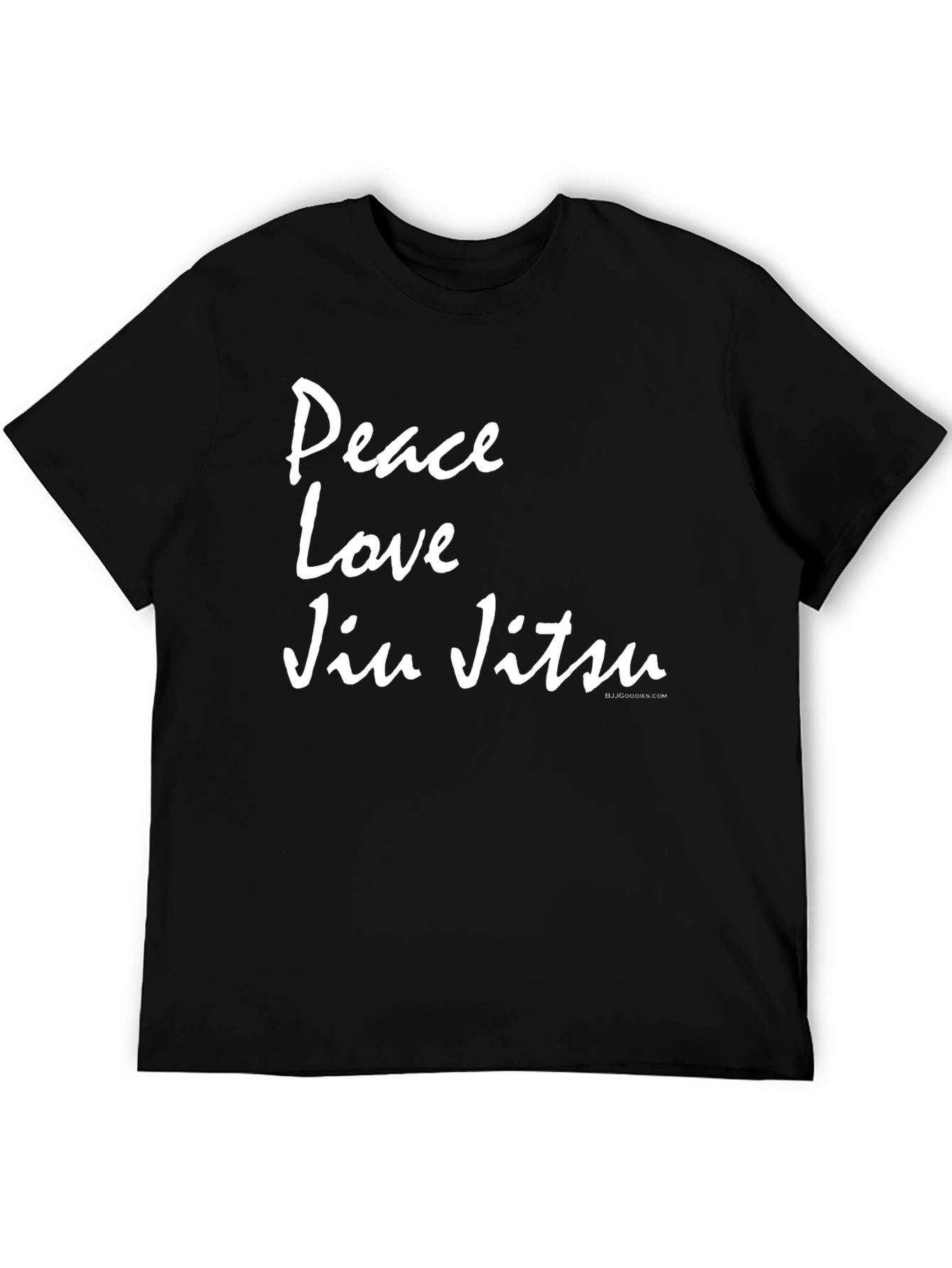 Peace Love Jiu Jitsu Black T-Shirt