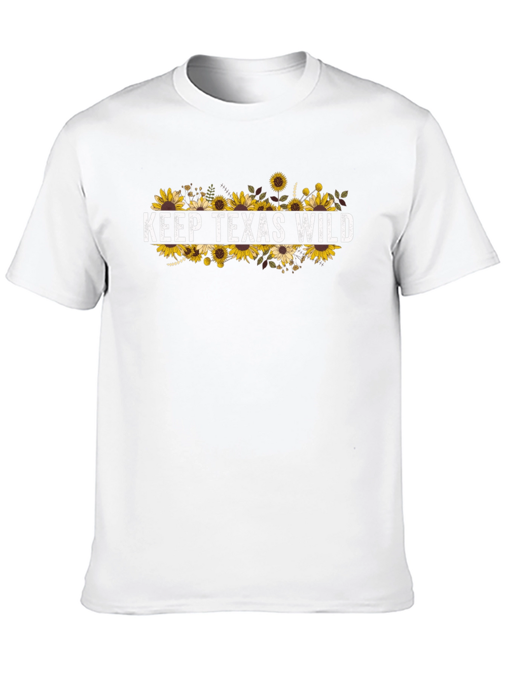 Keep Texas Wild Sunflower Graphic T-Shirt
