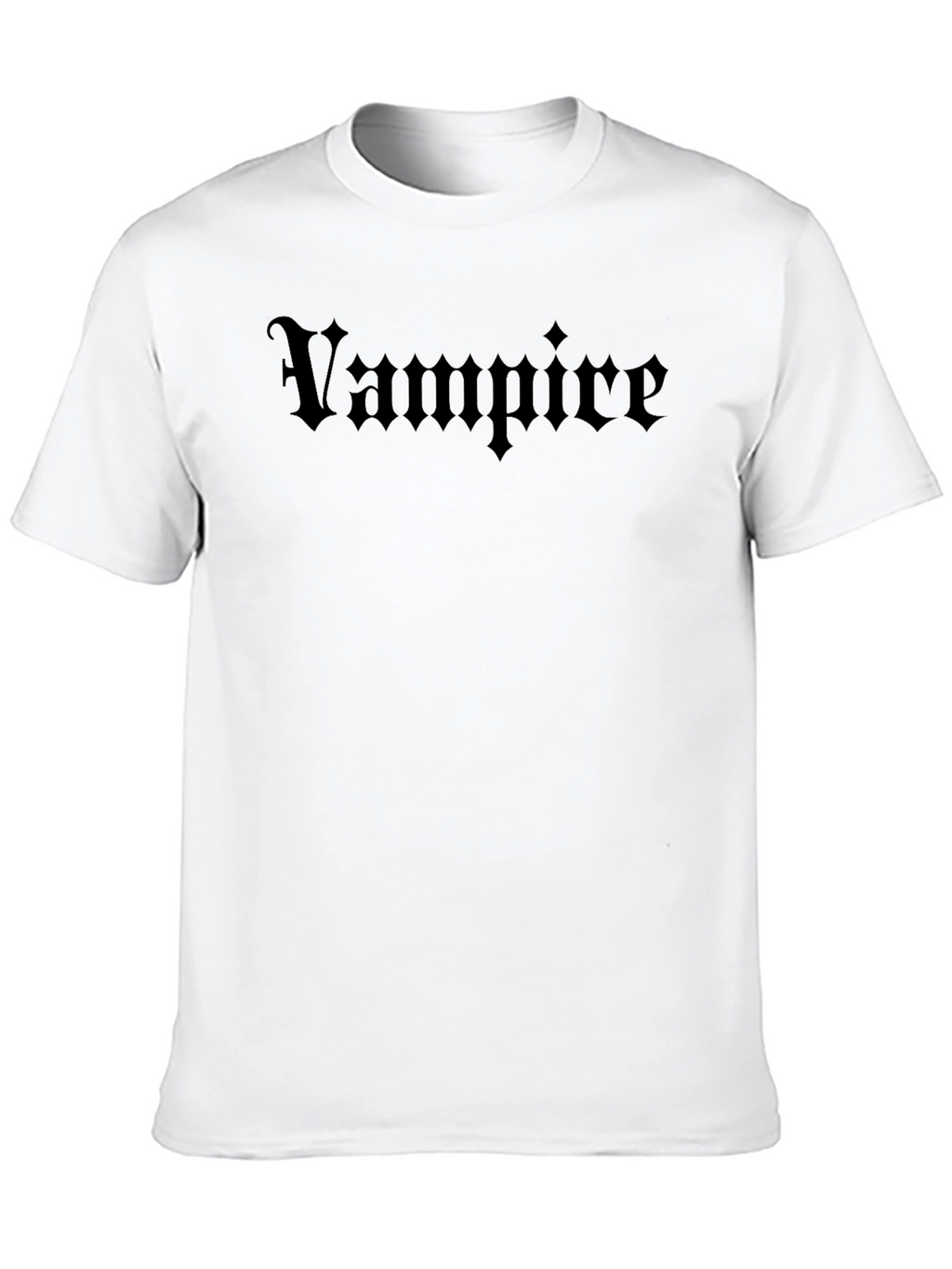 Vampire Graphic Tee - Gothic Style Black T-Shirt
