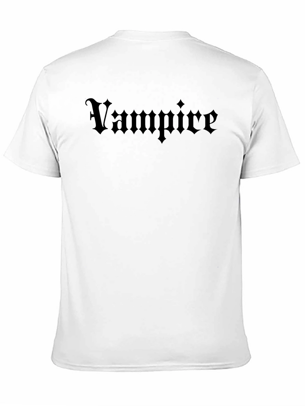 Vampire Graphic Tee - Gothic Style Black T-Shirt