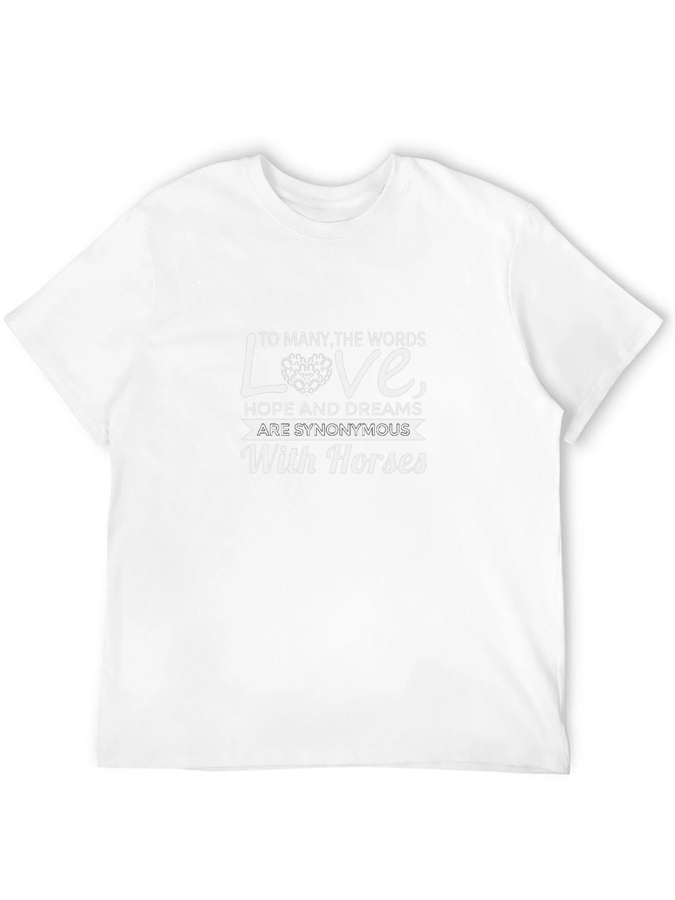 Horses Love T-Shirt - Equestrian Dream Tee