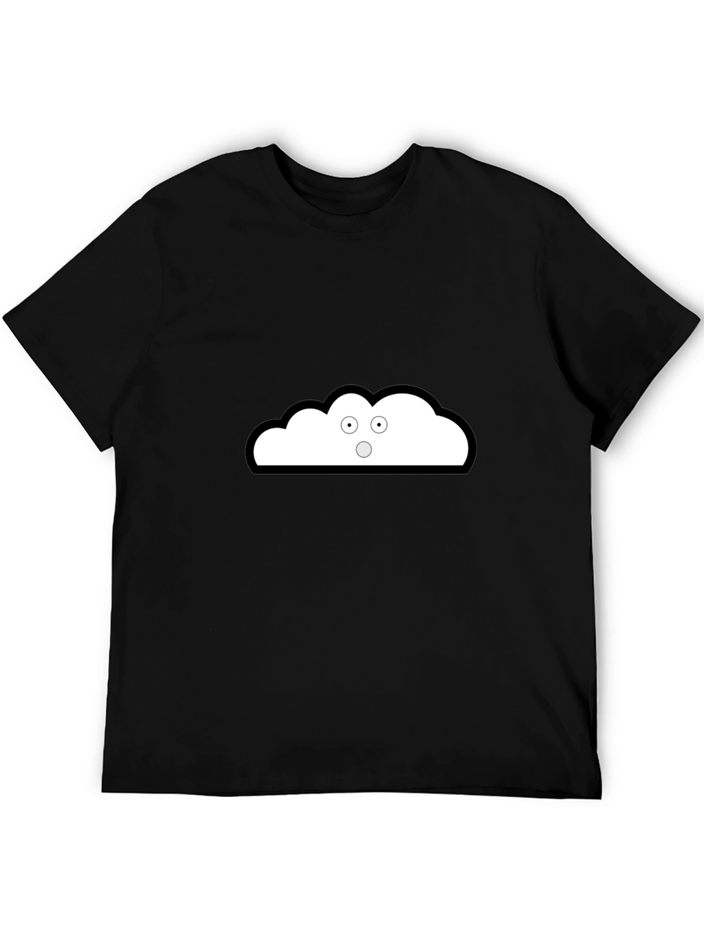 Cloud Graphic Black T-Shirt - Unique Style