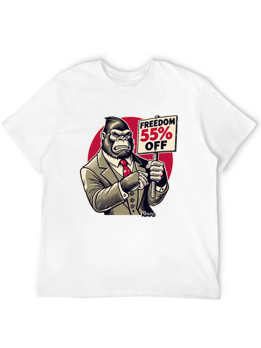 Freedom 55% Off Gorilla Graphic Tee