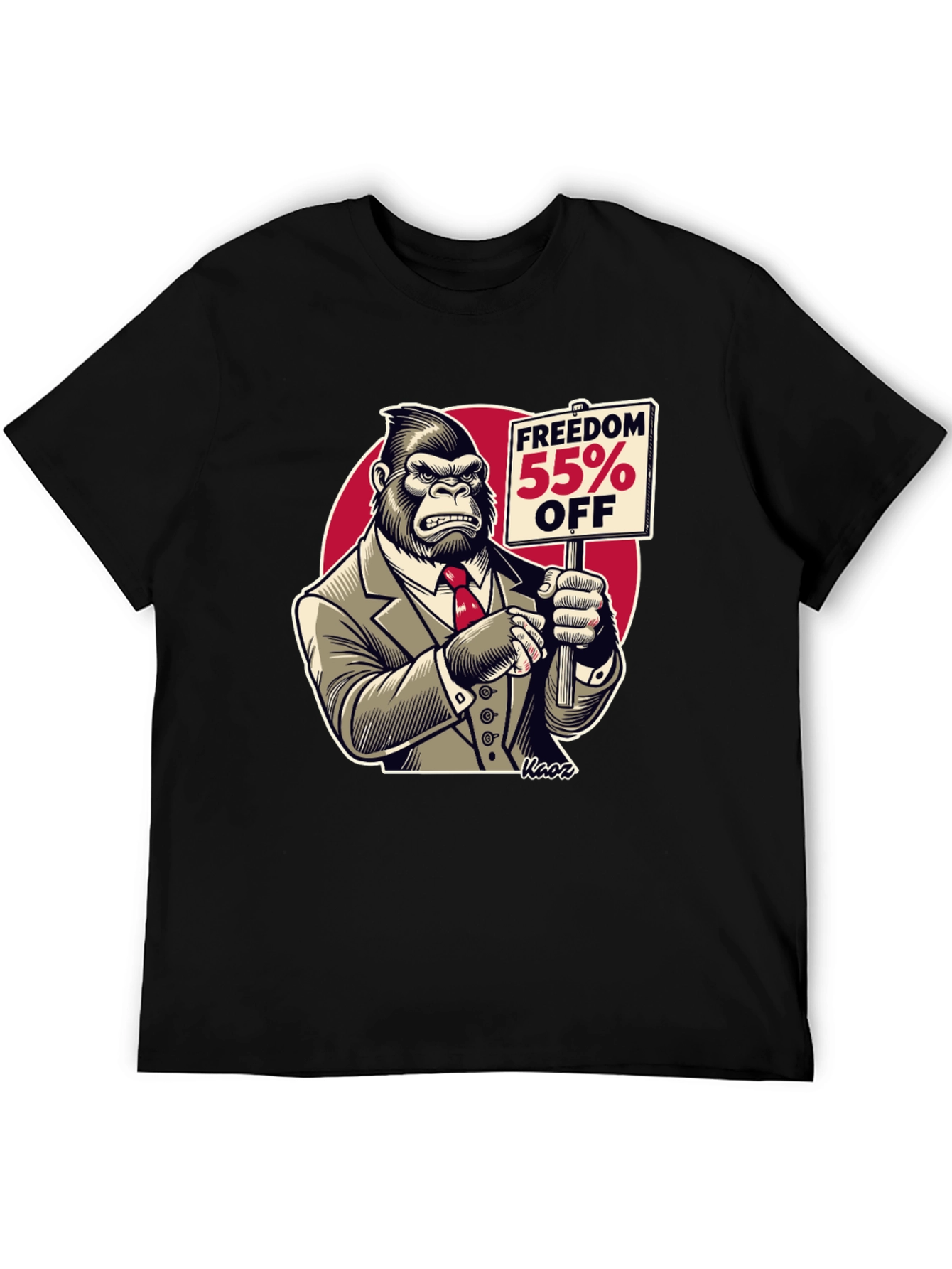 Freedom 55% Off Gorilla Graphic Tee