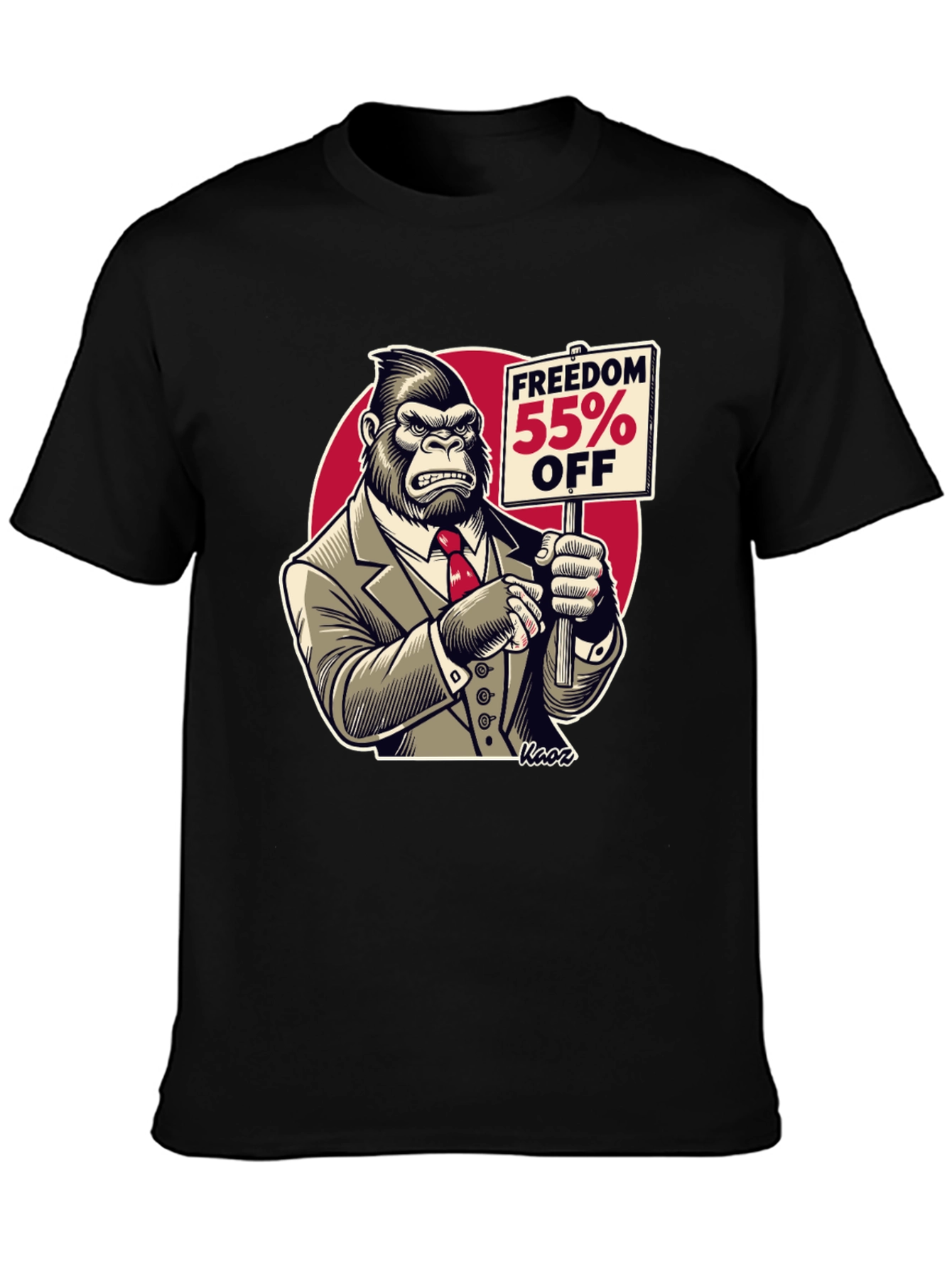 Freedom 55% Off Gorilla Graphic Tee