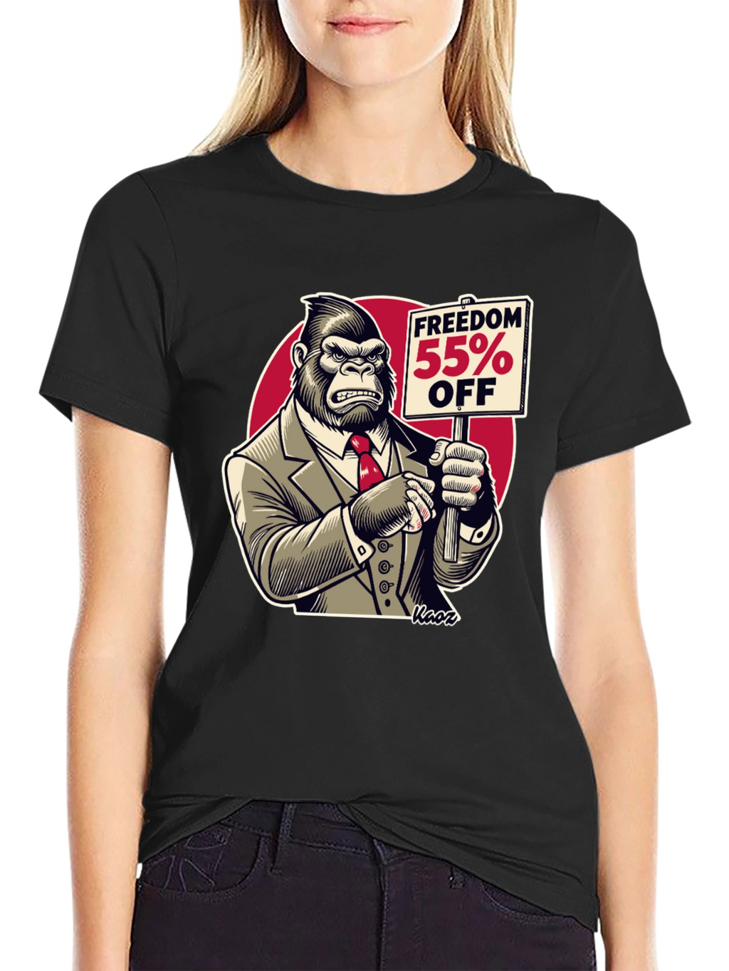 Freedom 55% Off Gorilla Graphic Tee