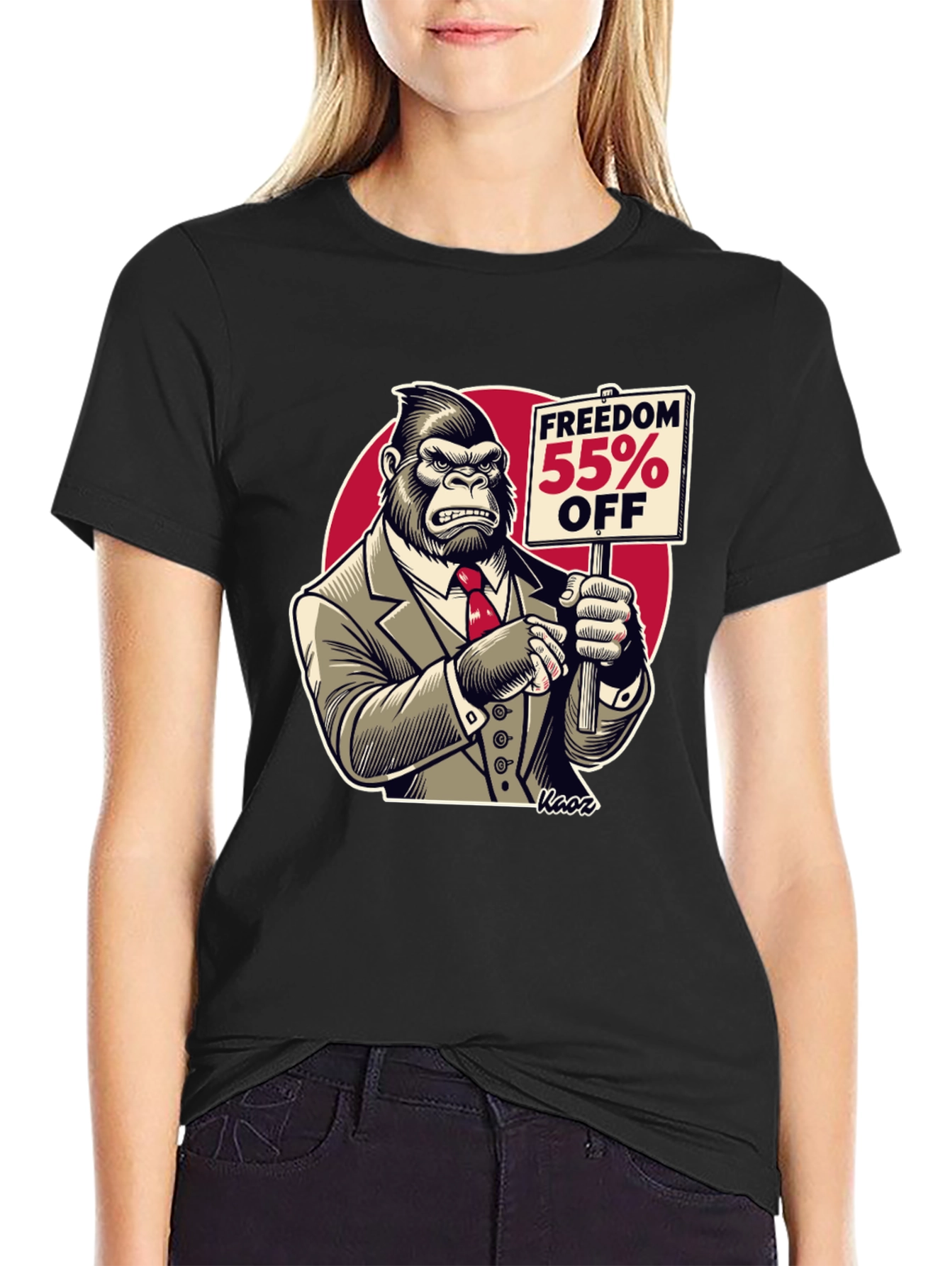 Freedom 55% Off Gorilla Graphic Tee
