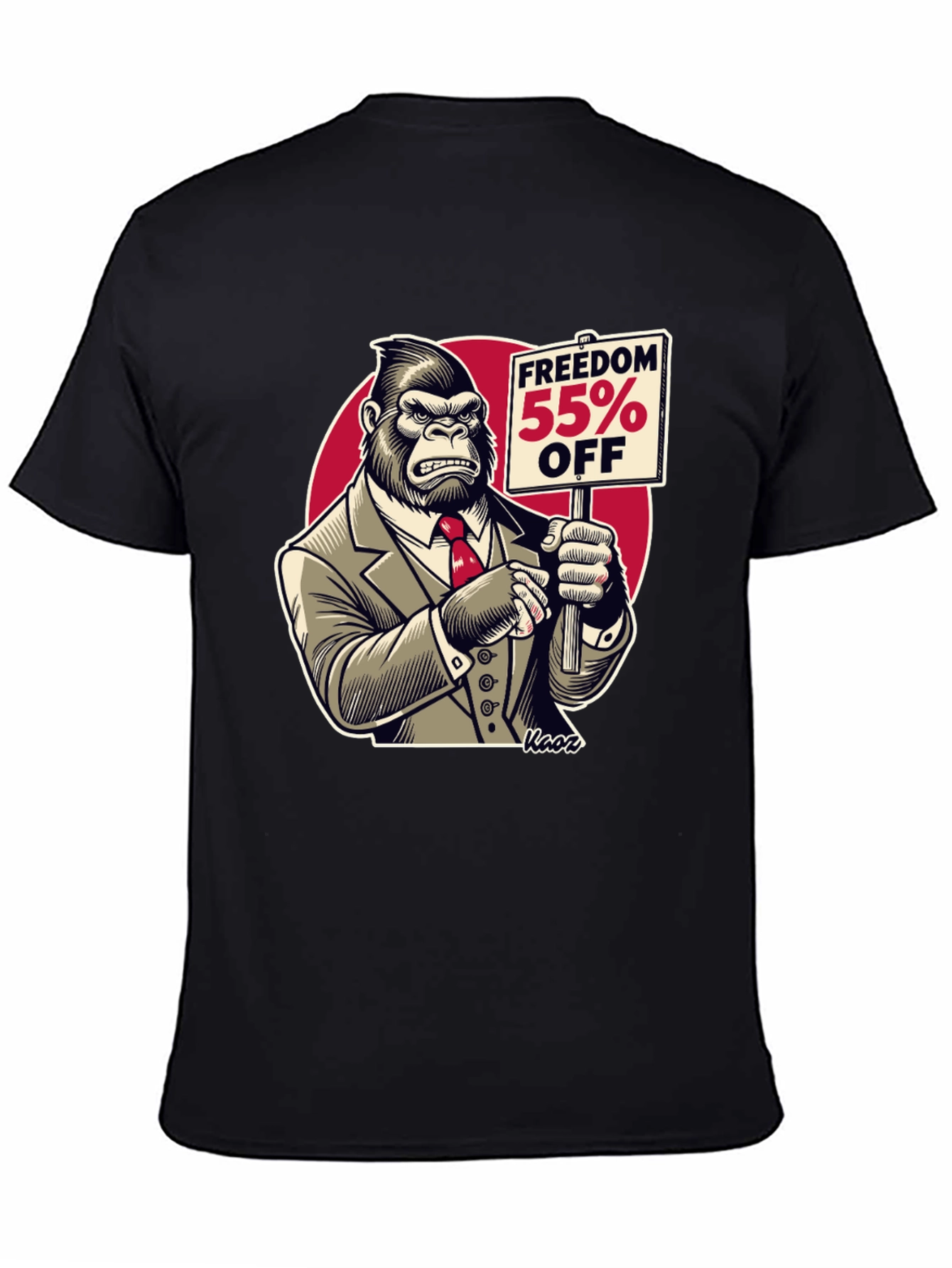 Freedom 55% Off Gorilla Graphic Tee