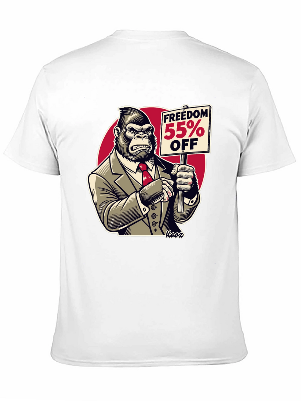 Freedom 55% Off Gorilla Graphic Tee