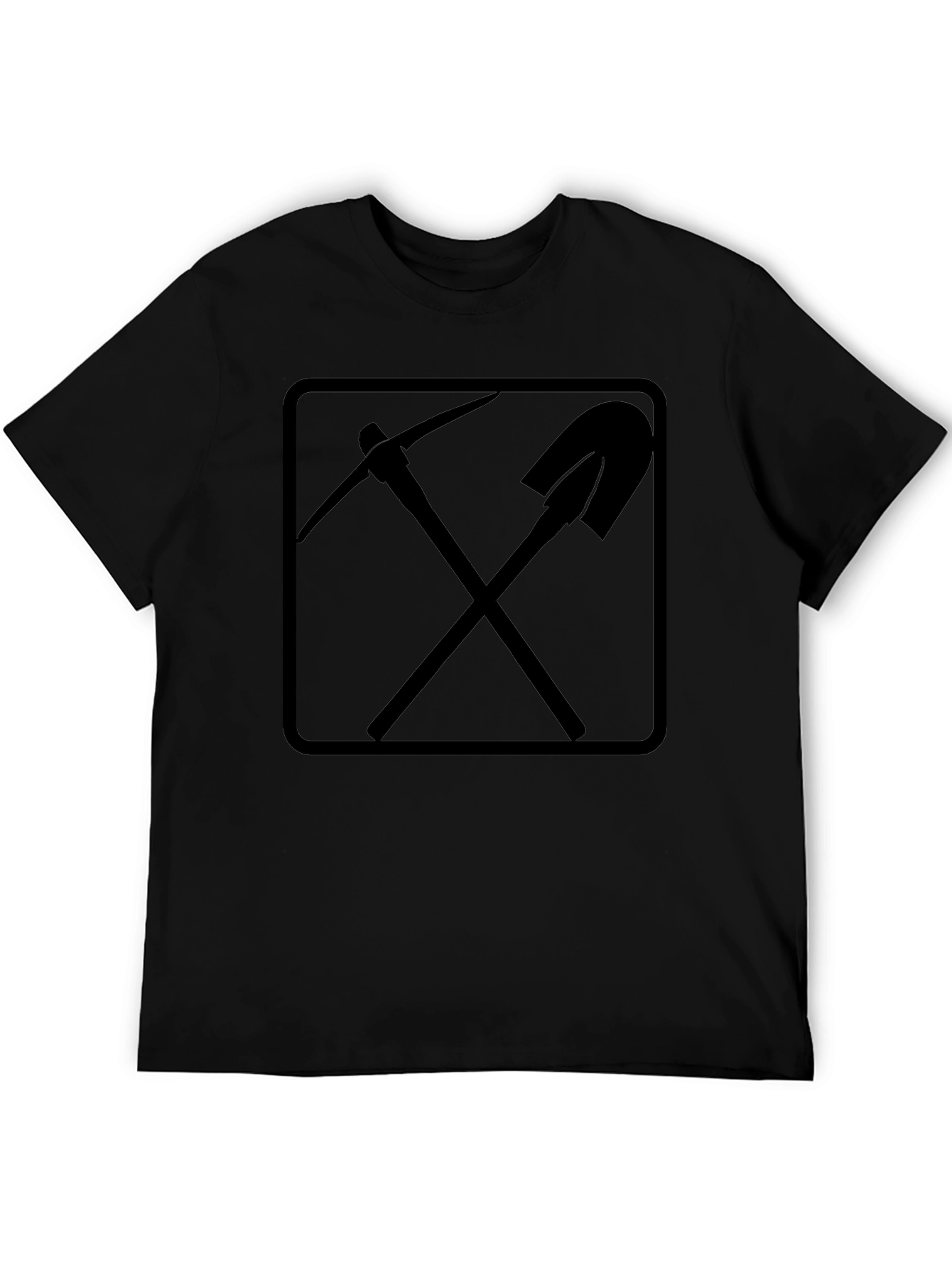 Pickaxe & Shovel Graphic Tee - Black