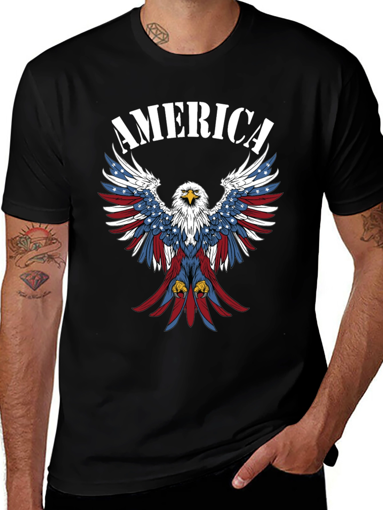 American Eagle Patriotic Graphic T-Shirt