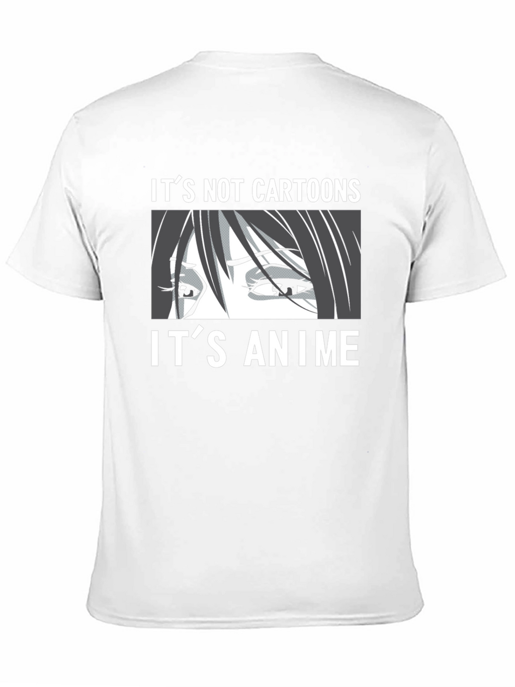 Its Not Cartoons Its Anime Black T-Shirt