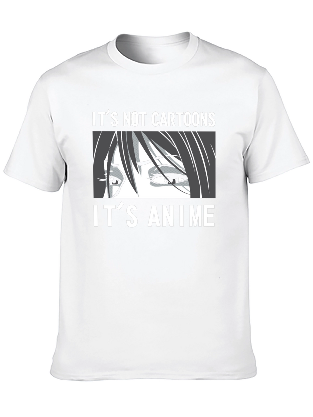 Its Not Cartoons Its Anime Black T-Shirt