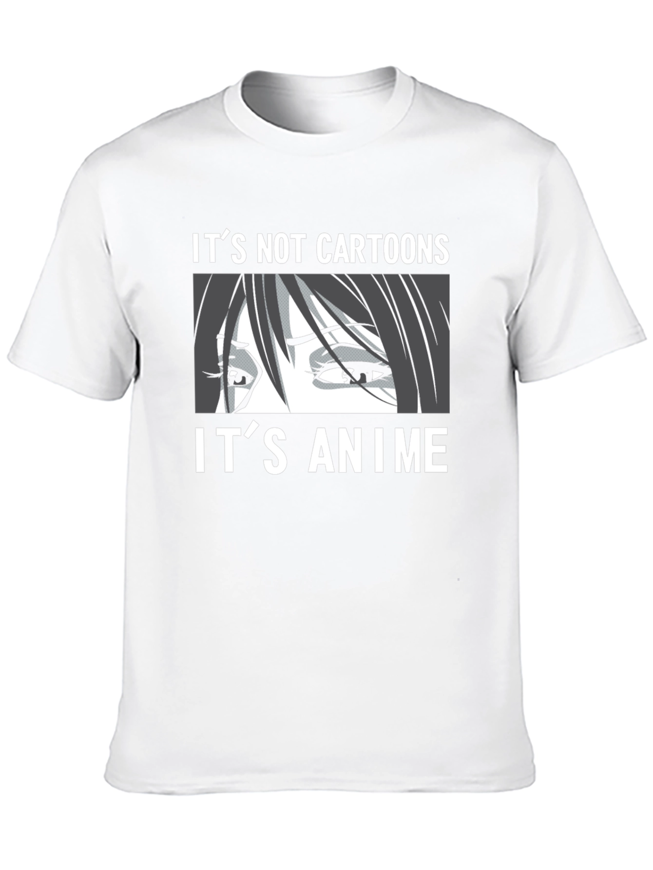 Its Not Cartoons Its Anime Black T-Shirt