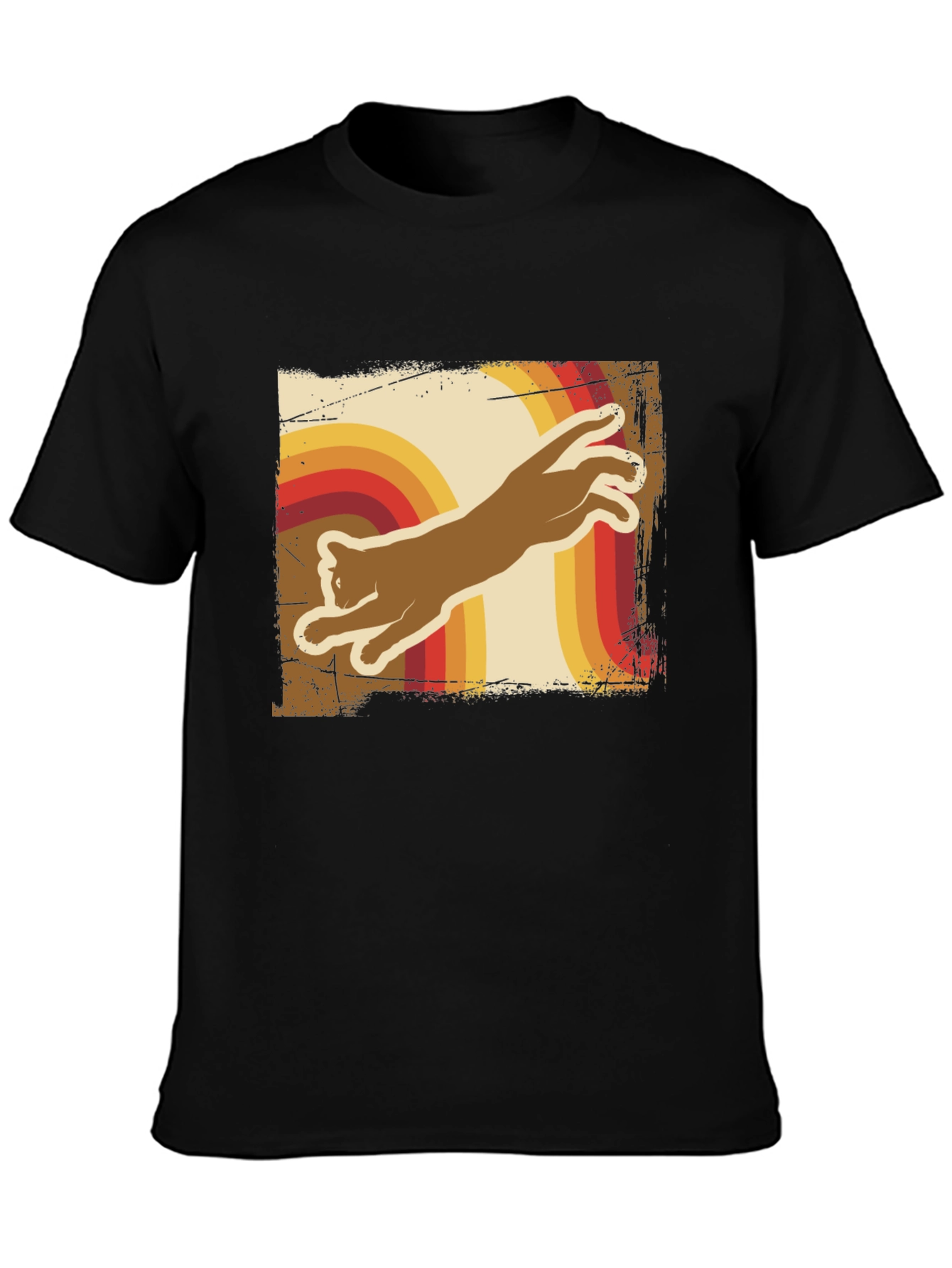 Retro Cat T-Shirt - Vintage Style Tee