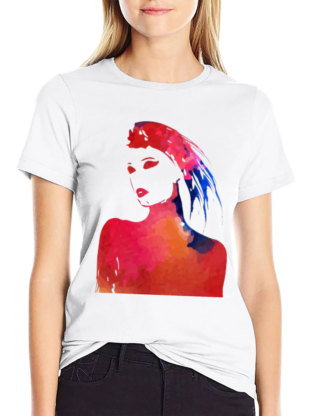 Abstract Woman Graphic Tee - Stylish Unisex T-Shirt