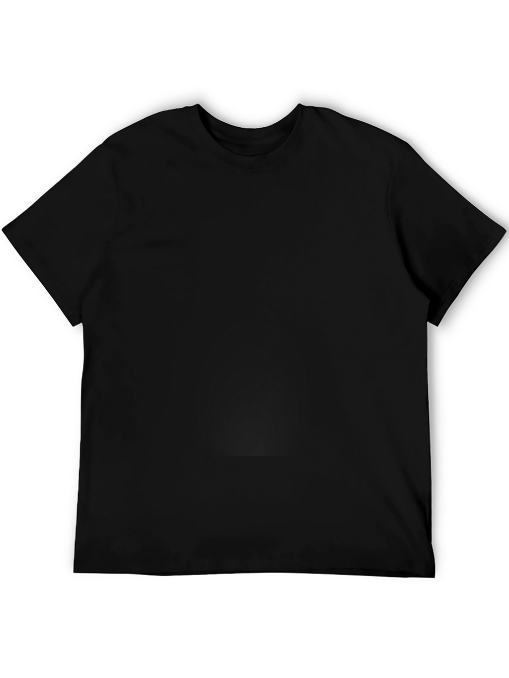 Classic Black Mens Crew Neck T-Shirt