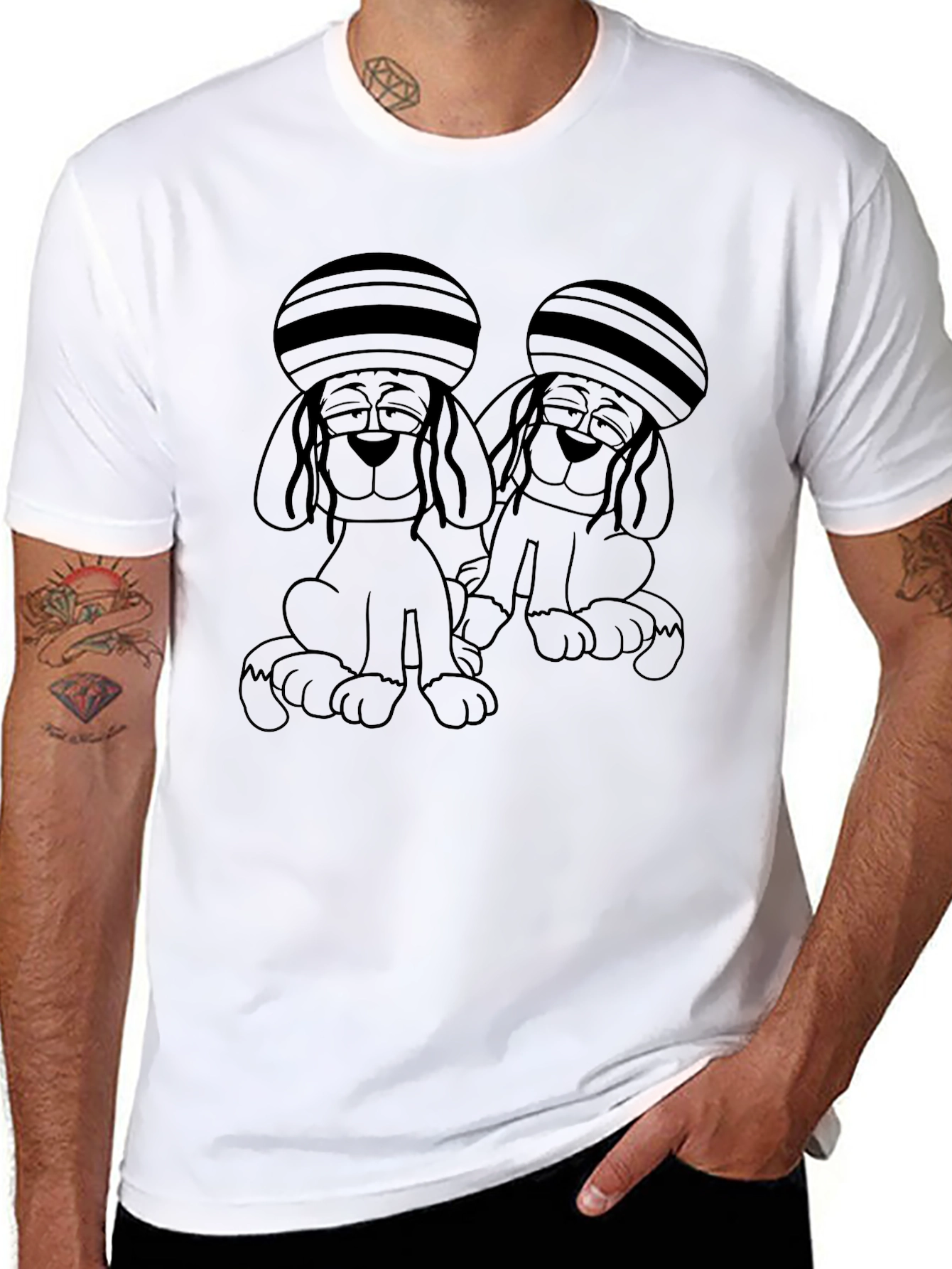 Retro Dog T-Shirt - Groovy Pup Design