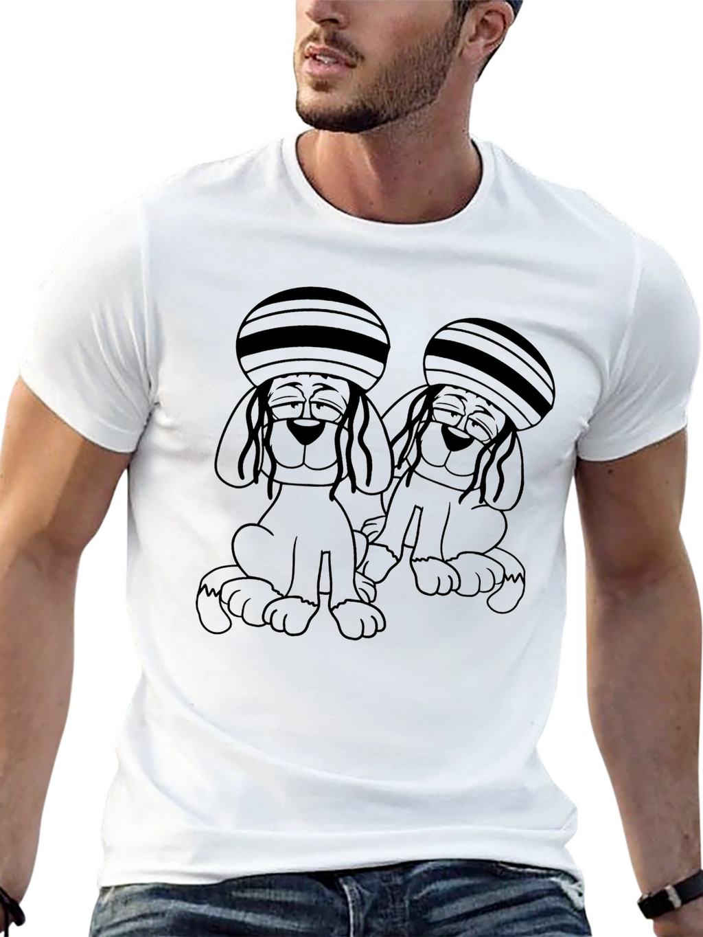 Retro Dog T-Shirt - Groovy Pup Design