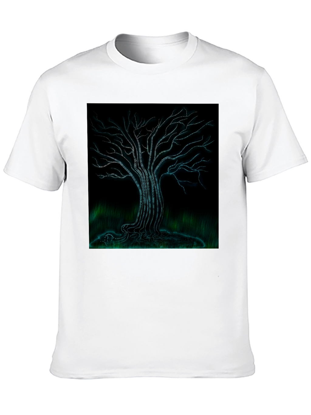 Binary Tree Graphic Tee - Black