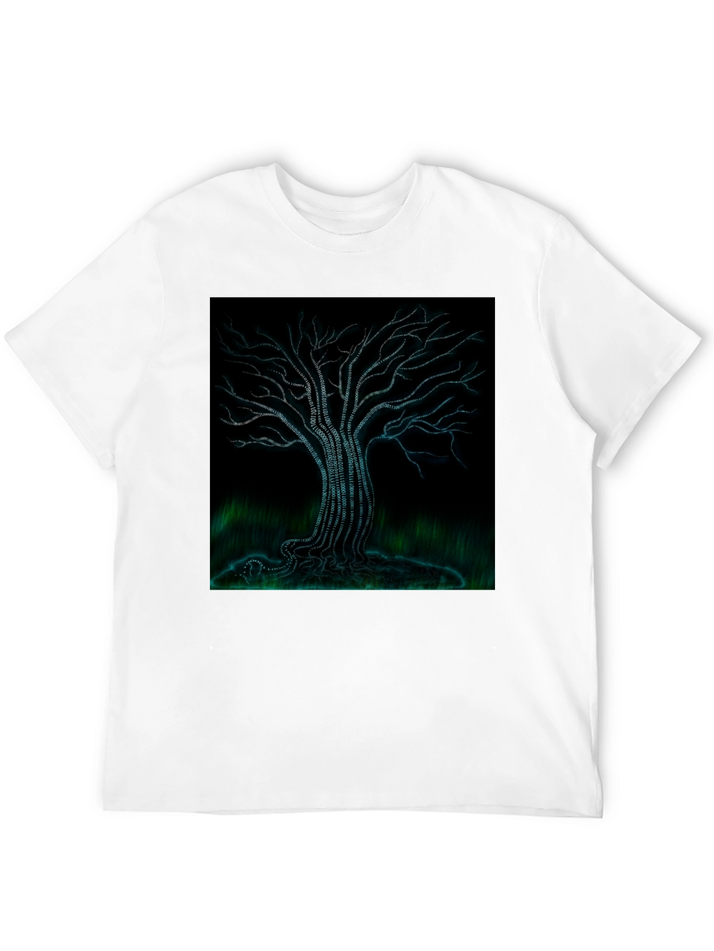 Binary Tree Graphic Tee - Black