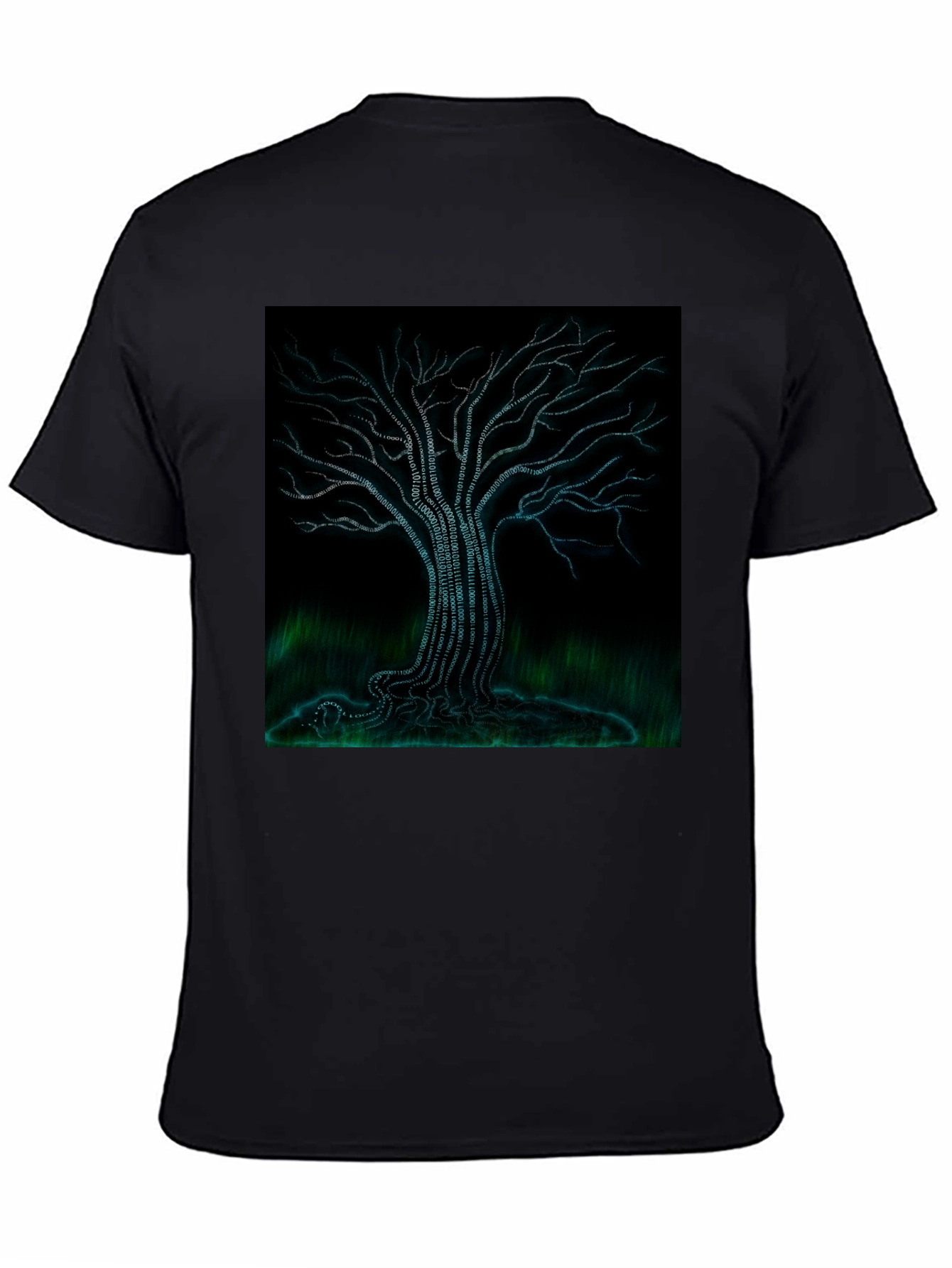 Binary Tree Graphic Tee - Black