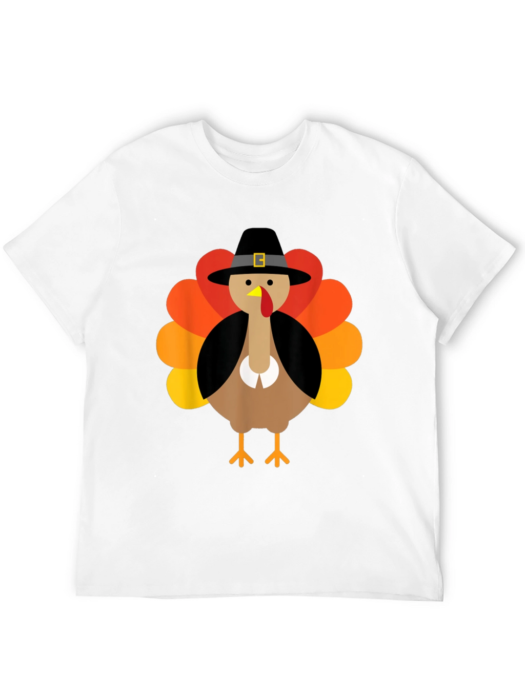 Thanksgiving Turkey Pilgrim Hat Graphic Tee