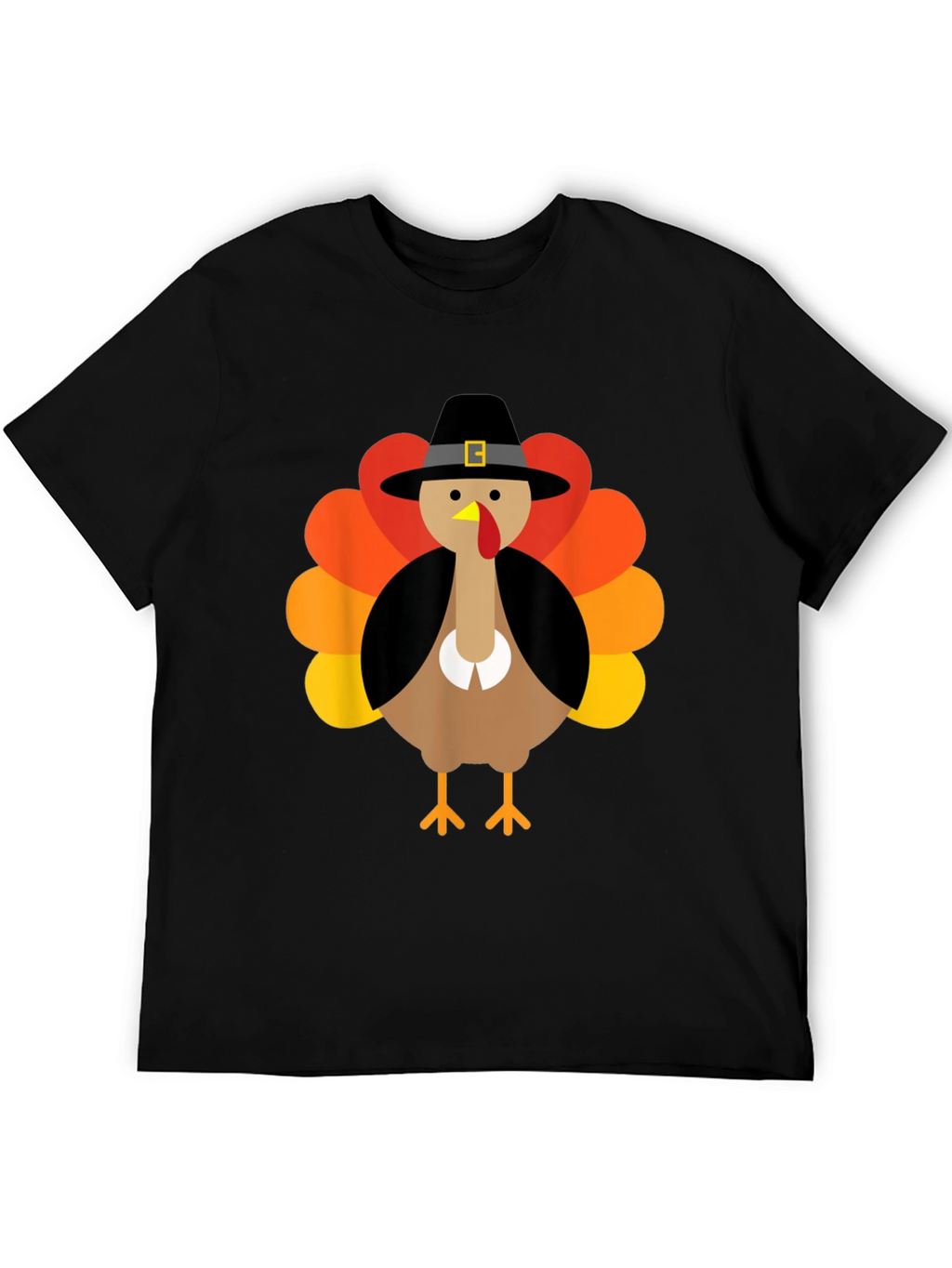 Thanksgiving Turkey Pilgrim Hat Graphic Tee