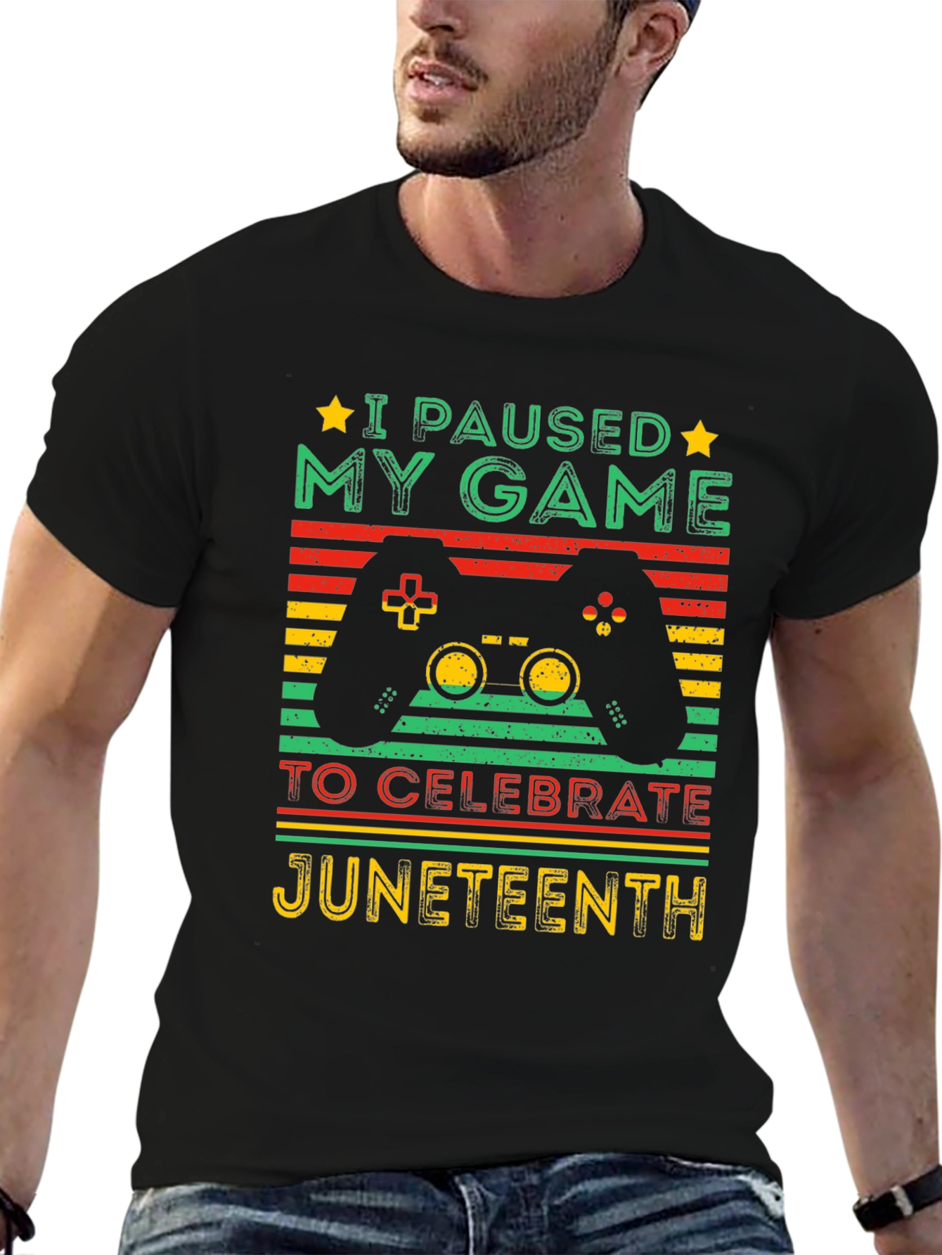 Juneteenth Gamer T-Shirt - Paused My Game