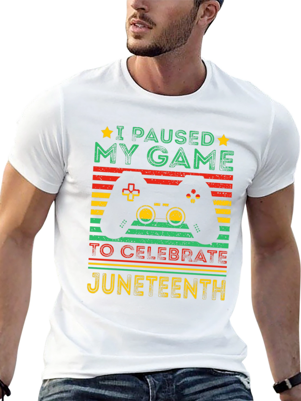 Juneteenth Gamer T-Shirt - Paused My Game