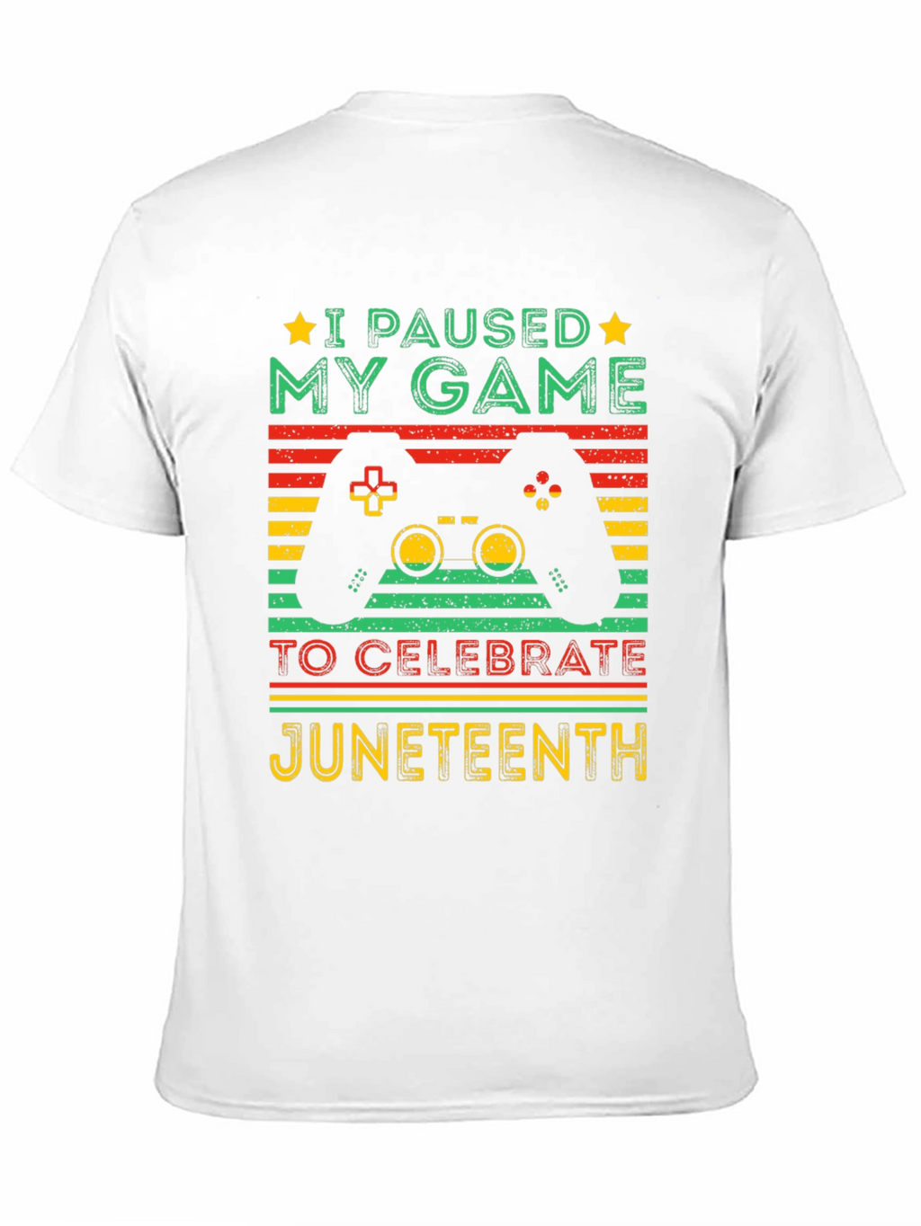 Juneteenth Gamer T-Shirt - Paused My Game